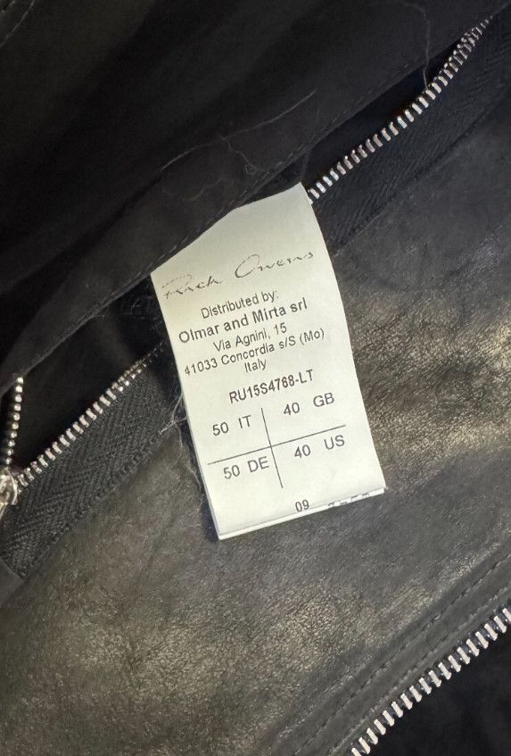 Rick Owens RICK OWENS Black Leather Jacket Size US M / EU 48-50 / 2 - 8 Thumbnail