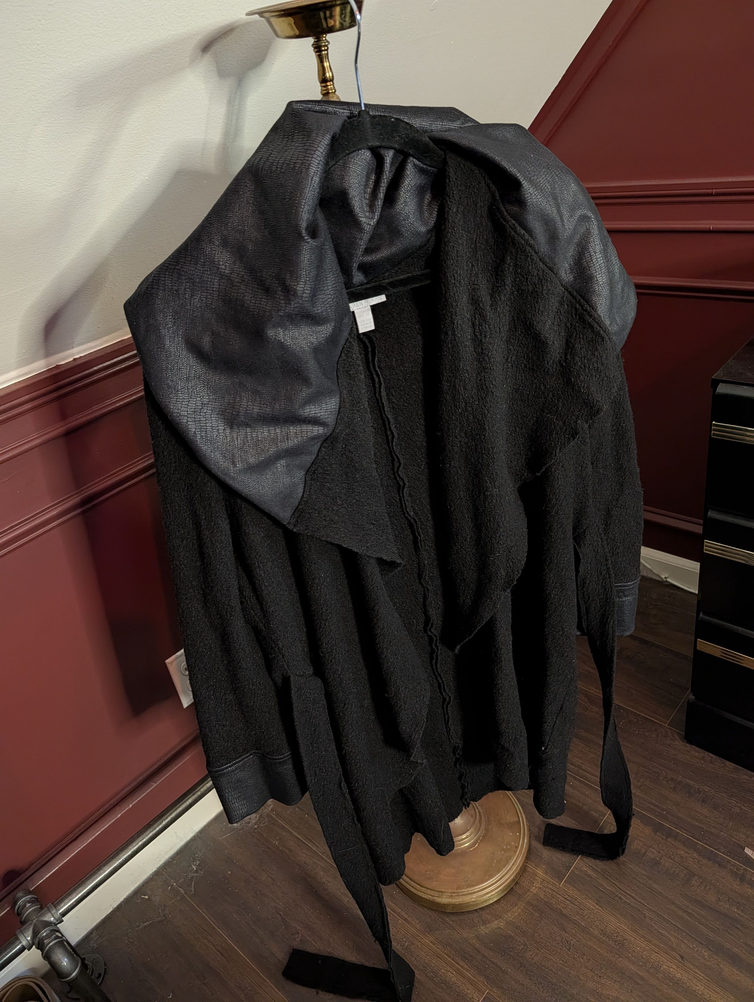 Scapa Sports SCAPA Lauren Perre black knit belted alligator cardigan Size XL / US 12-14 / IT 48-50 - 7 Thumbnail