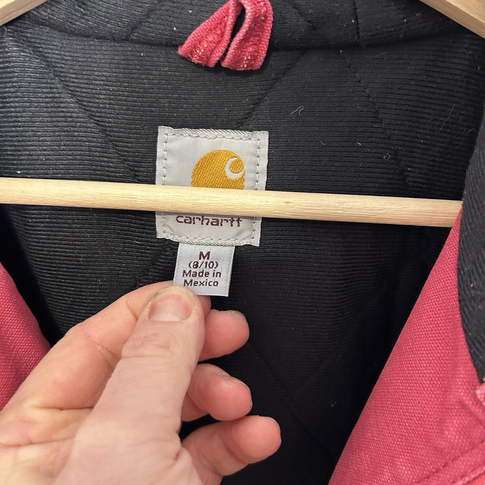 Carhartt Y2K Carhartt Quilted Hooded Jacket “Crabapple Pink” WJ130 Size M / US 6-8 / IT 42-44 - 11 Thumbnail
