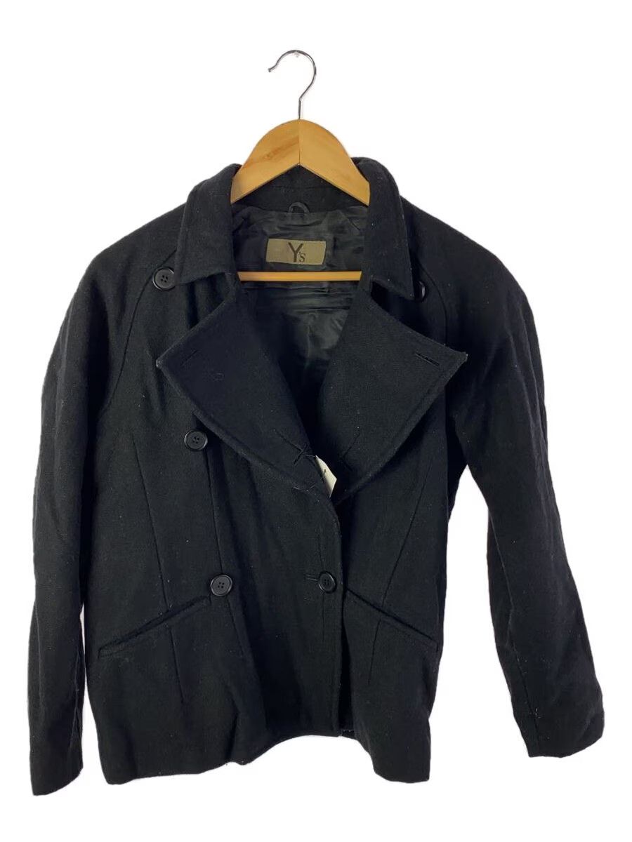 Y's × Yohji Yamamoto Double Breasted Wool Pea Jacket Size S / US 4 / IT 40 - 1 Thumbnail