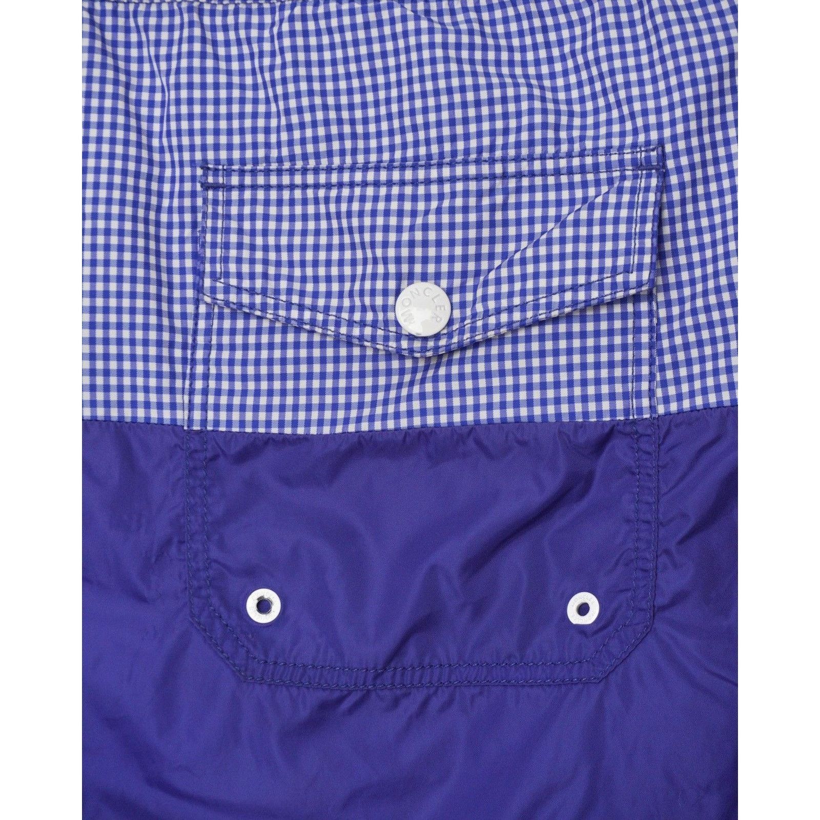 Moncler Moncler Solid Two Tone Nylon Logo Boxer Mare Swim Shorts Size US 32 / EU 48 - 5 Thumbnail