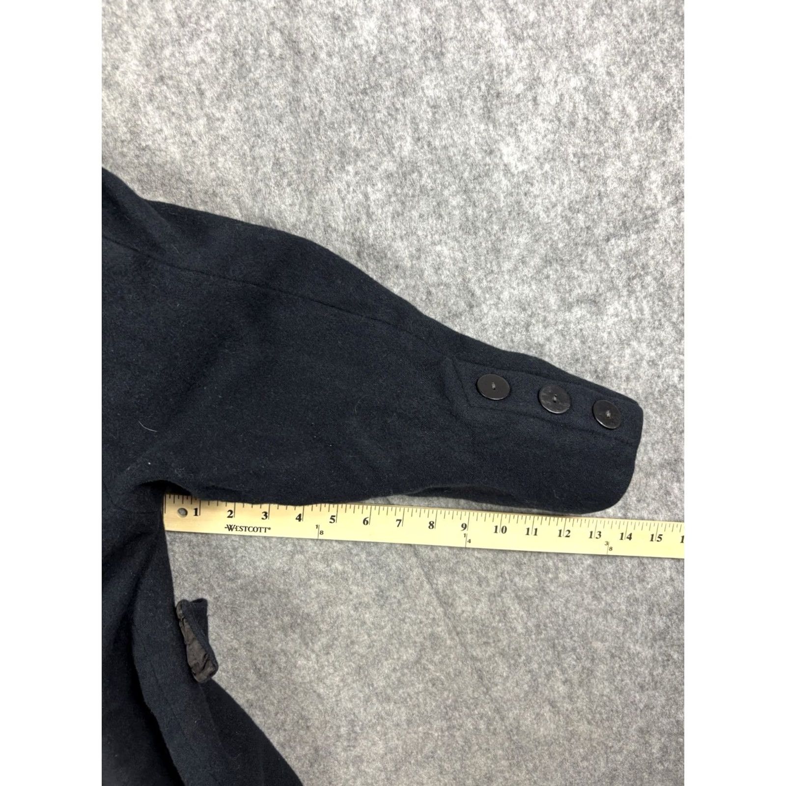 Preston & York VINTAGE Preston & York Women's Peacoat Black Wool Coat Regular Size 10 Lined Button Size L / US 10 / IT 46 - 7 Thumbnail