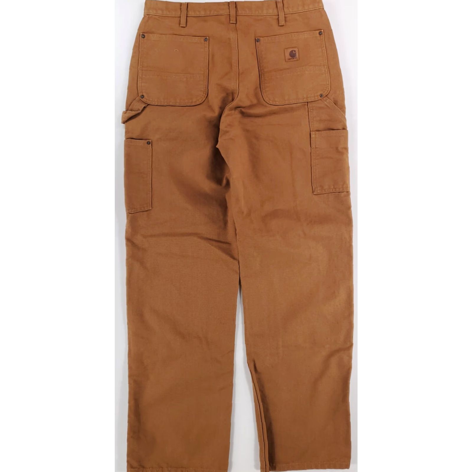 Carhartt Carhartt Jeans Carpenter Brown Mens 34x34 Double Knee Straight 34x34 Inseam Brown Mens Size US 34 / EU 50 - 4 Thumbnail