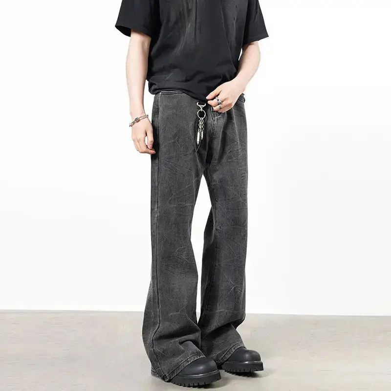 Japanese Brand Retro wide leg casual micro flared jeans Size US 32 / EU 48 - 4 Thumbnail