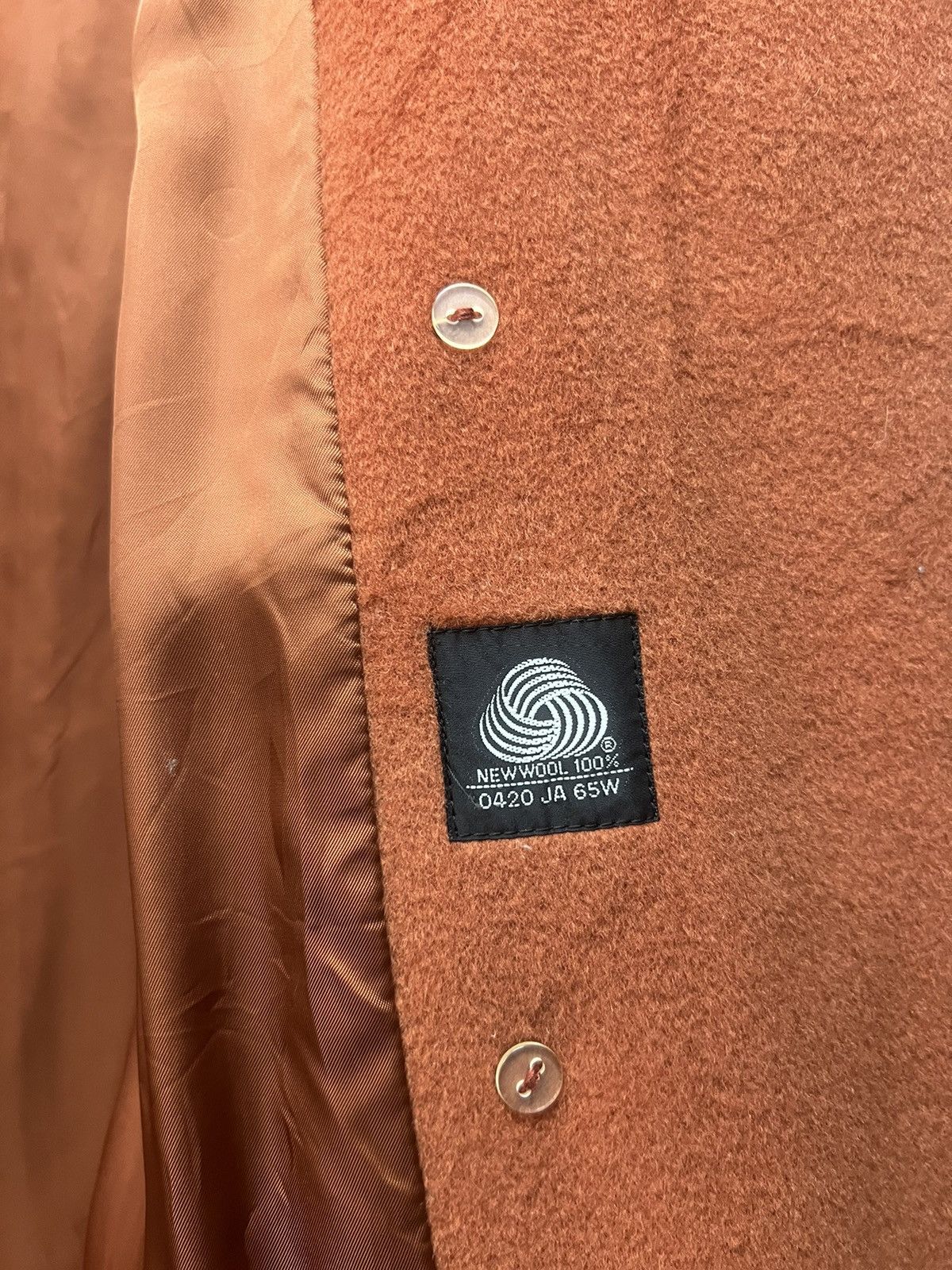 Karl Lagerfeld KARL LAGERFELD ORANGE WOOL LONG COAT Size XL / US 12-14 / IT 48-50 - 10 Thumbnail