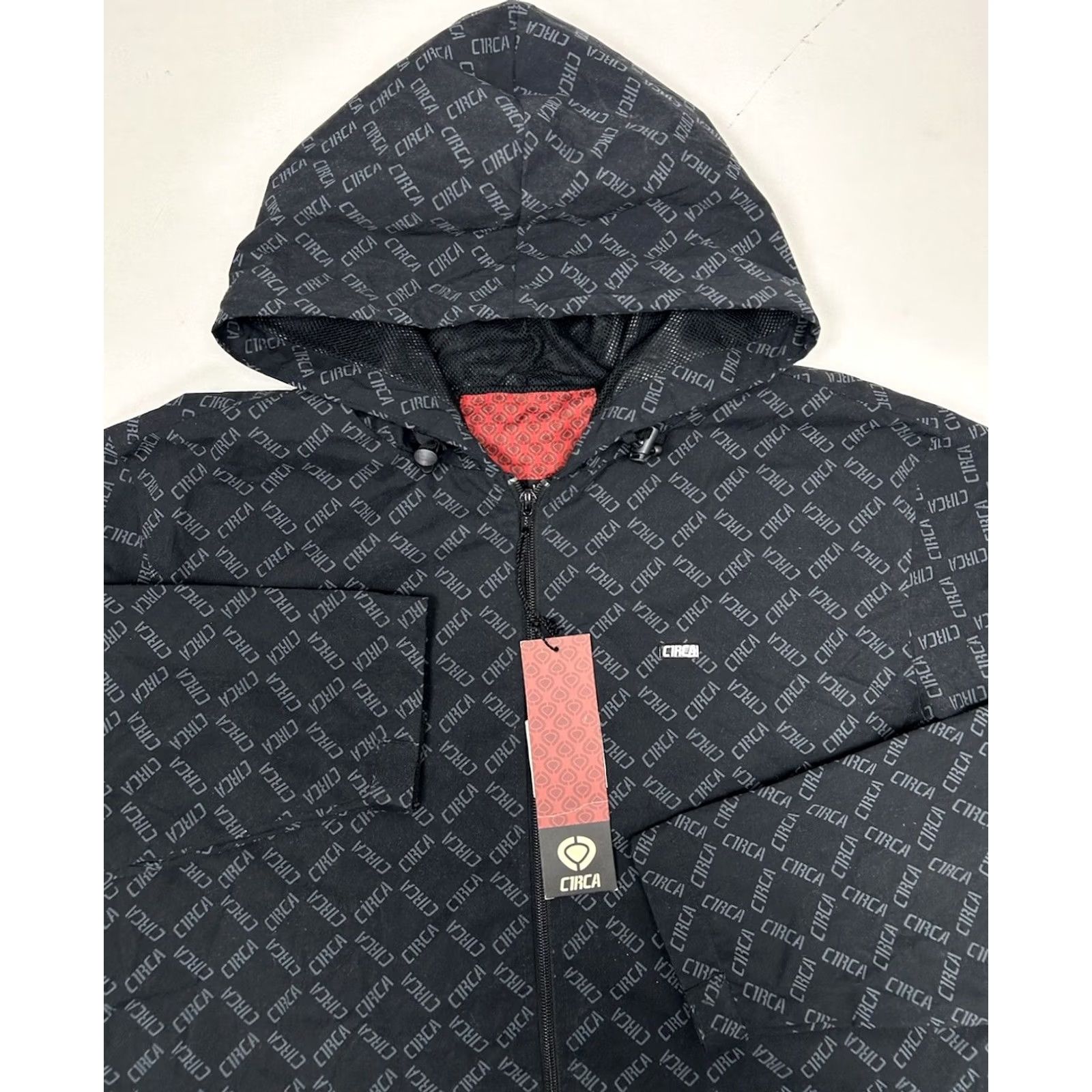 Vintage VINTAGE CIRCA Footwear Windbreaker Black M Corporate Repeat All Over Print Skate Mens Size US M / EU 48-50 / 2 - 2 Thumbnail