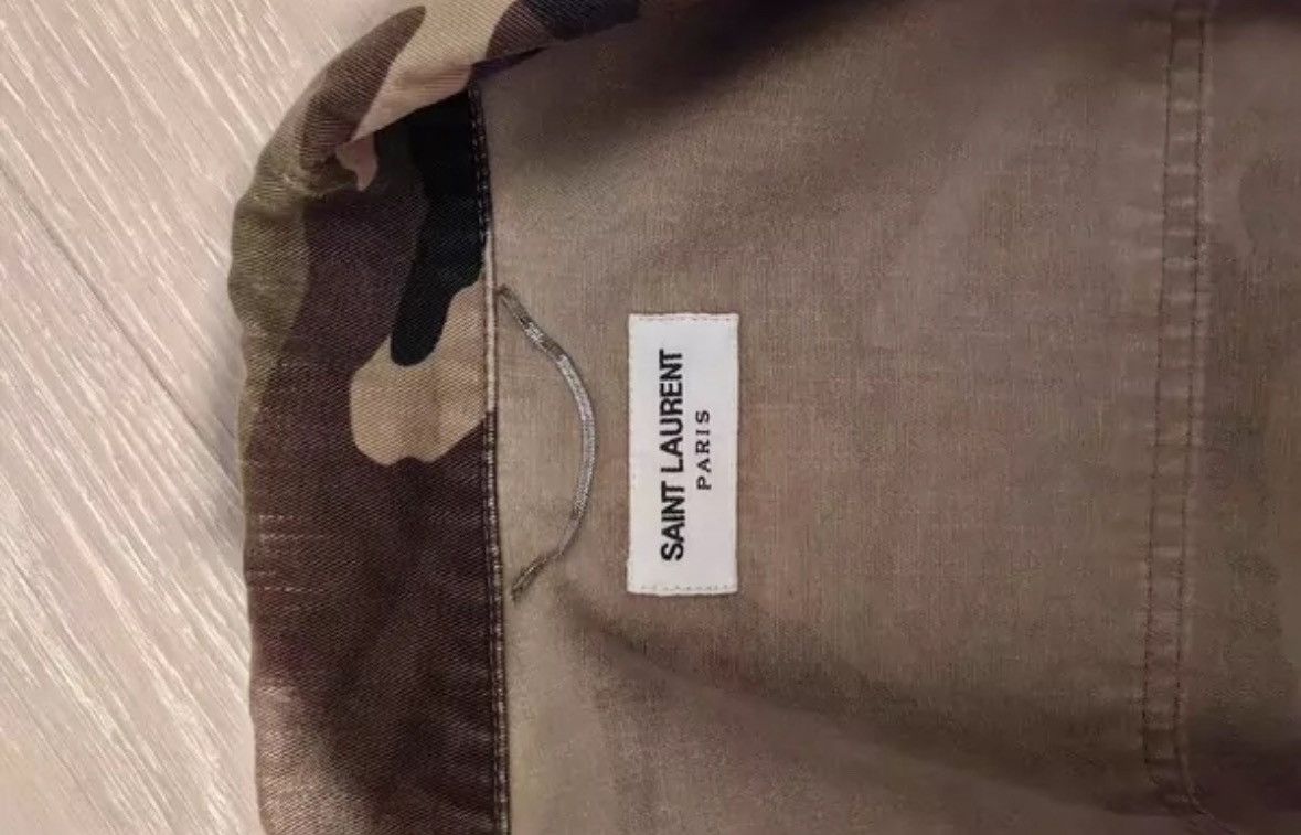 Saint Laurent Paris × Yves Saint Laurent Saint Laurent Paris camouflage jacket 2412-Nextarrow Size US L / EU 52-54 / 3 - 4 Thumbnail