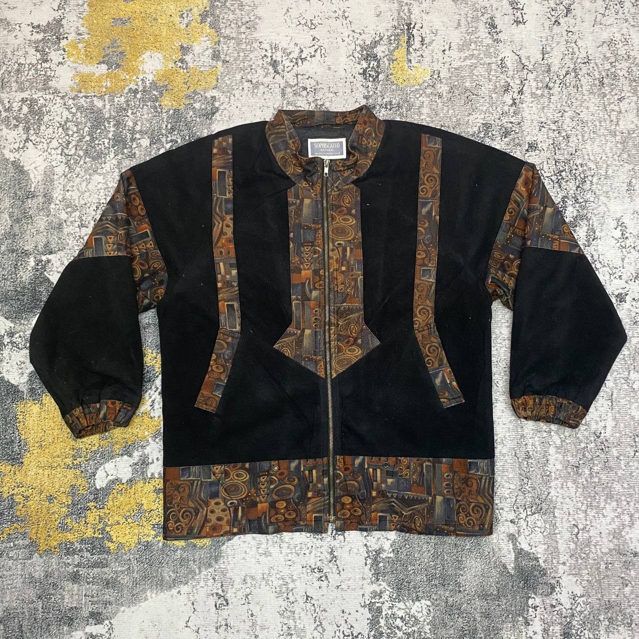 Vintage Z222 VTG JAPAN PICASSO ART STYLE JACKET Size US L / EU 52-54 / 3 - 1 Thumbnail