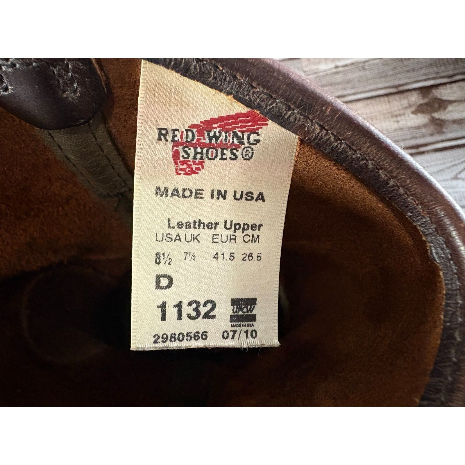 Red Wing Red Wing Pecos 1132 Supersole Leather Motorcycle Boots Sz 8. Size US 8.5 / EU 41-42 - 11 Thumbnail