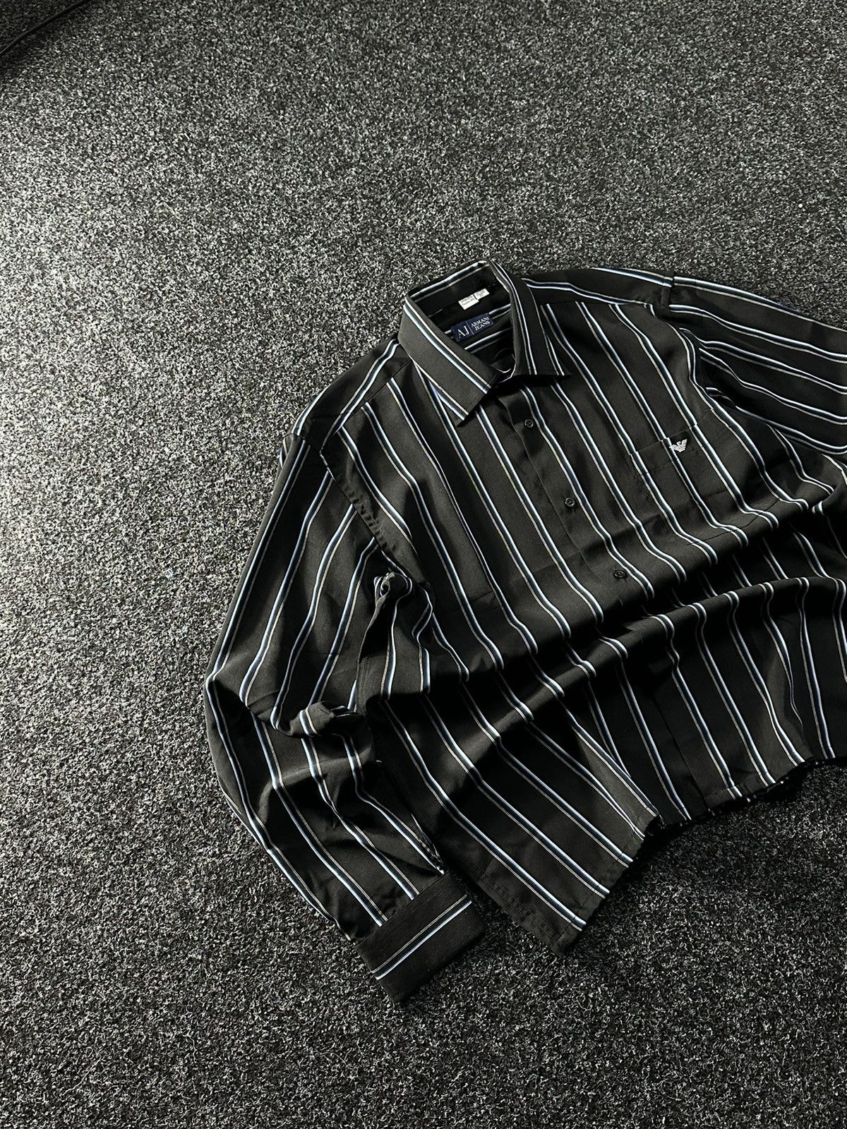 Armani × Vintage RARE🚨 ARMANI JEANS VINTAGE SHIRT LUXURY BUTTON UP 90s Size US L / EU 52-54 / 3 - 2 Thumbnail