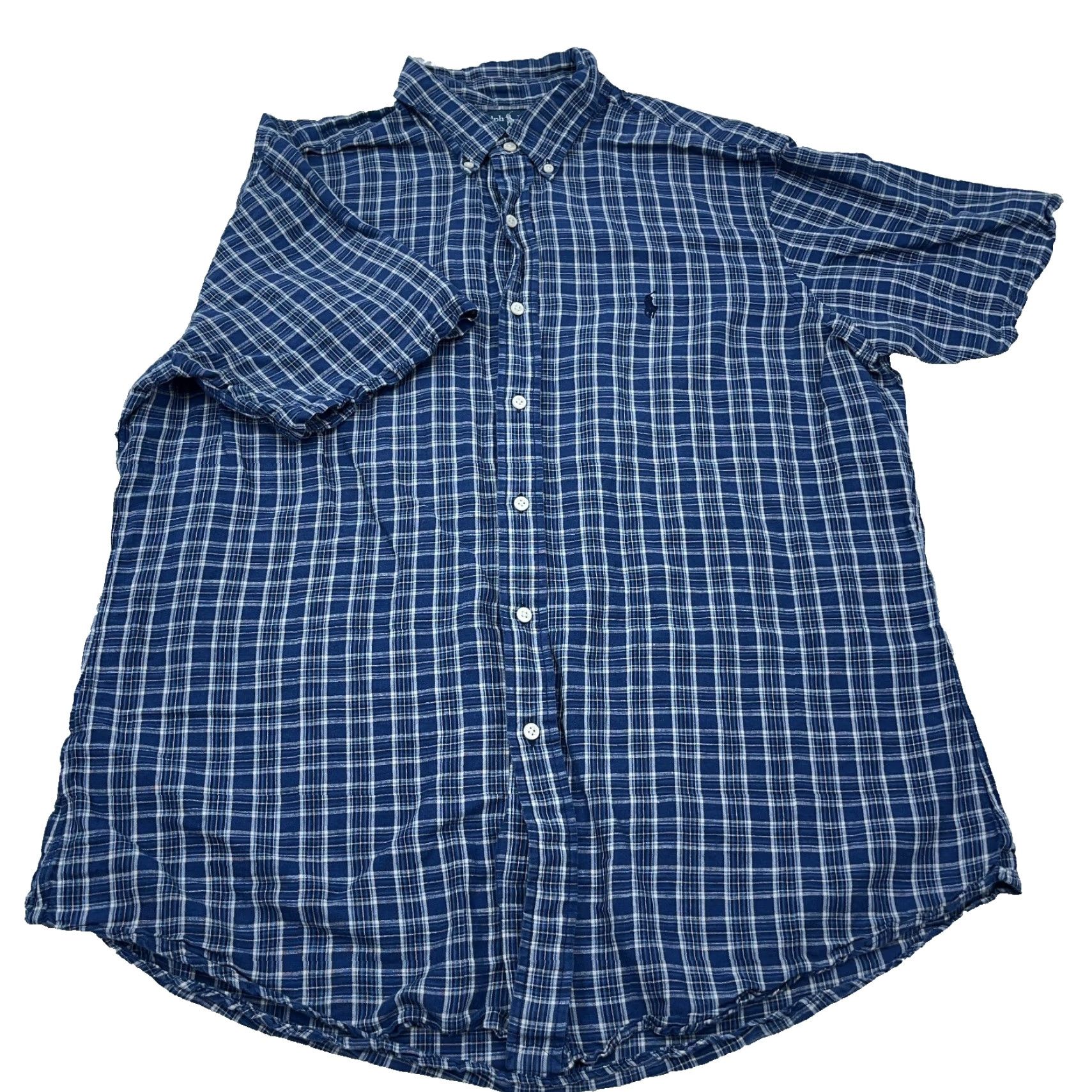 Ralph Lauren **Ralph Lauren Men's XL Blue Plaid Button-Down Shirt** User: Ralph Lauren Men's XL Blue Plaid Button-Down Shirt Size US XL / EU 56 / 4 - 2 Thumbnail