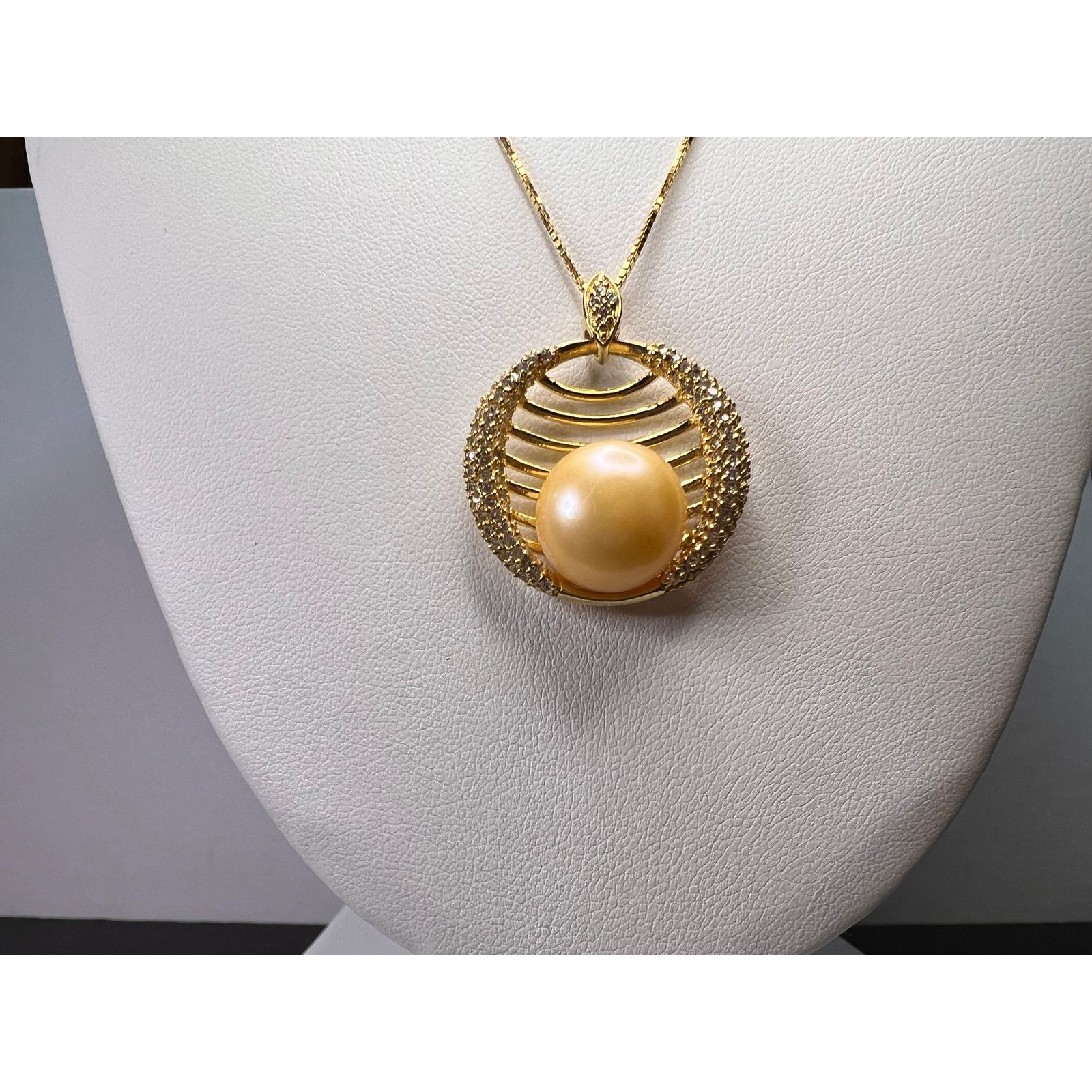Other Golden cultured pearl pendant in gold over sterling silver Size ONE SIZE - 1 Thumbnail