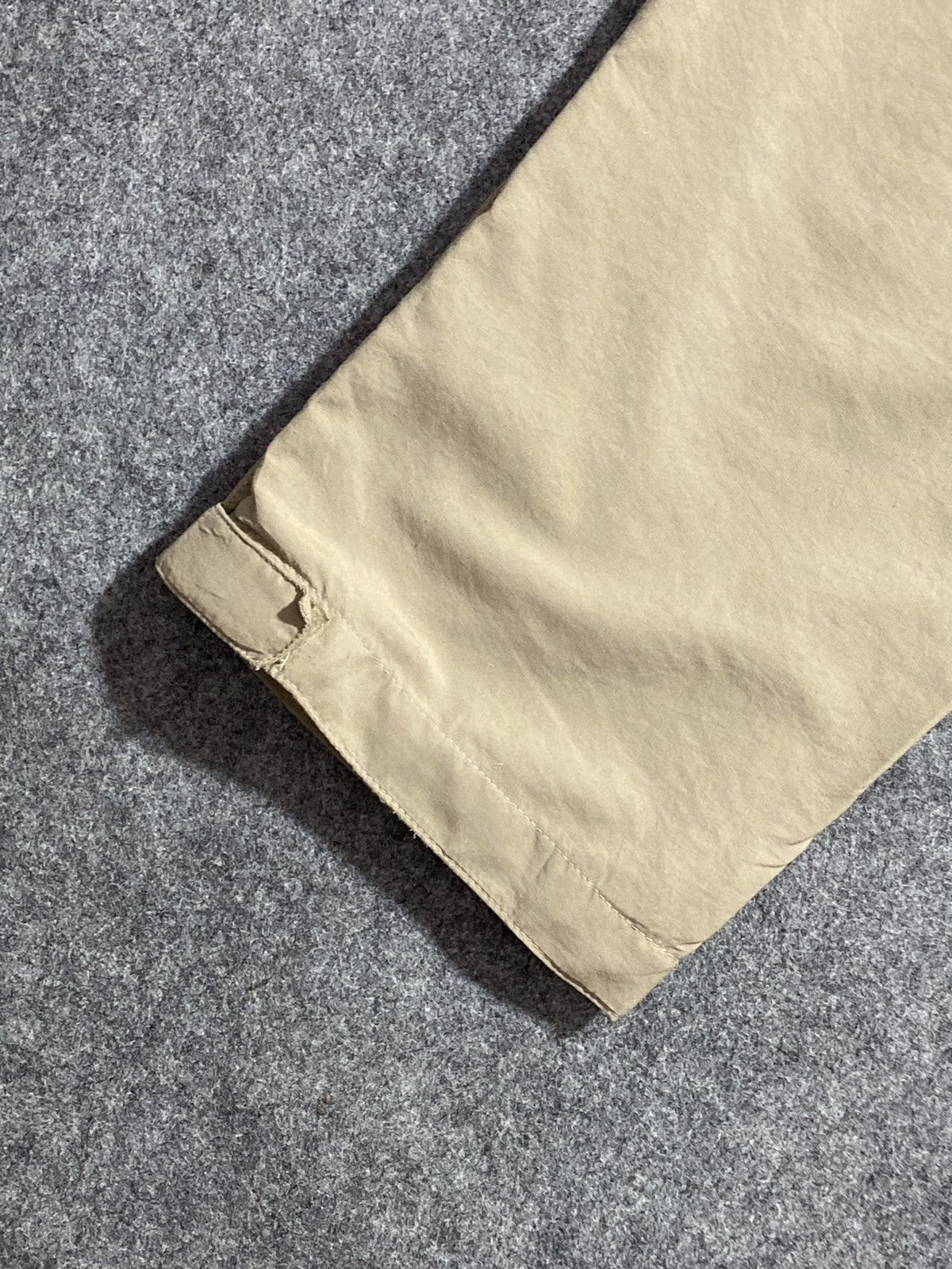Nike × Vintage Y2K Nike Nylon Pants Track Drill Cream Swoosh Size US 30 / EU 46 - 8 Thumbnail