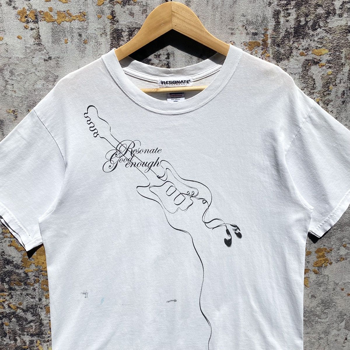 GOODENOUGH × Hiroshi Fujiwara × Vintage Vintage 90s Resonate Goodenough Shirt Goodenough Distressed Size US L / EU 52-54 / 3 - 4 Thumbnail