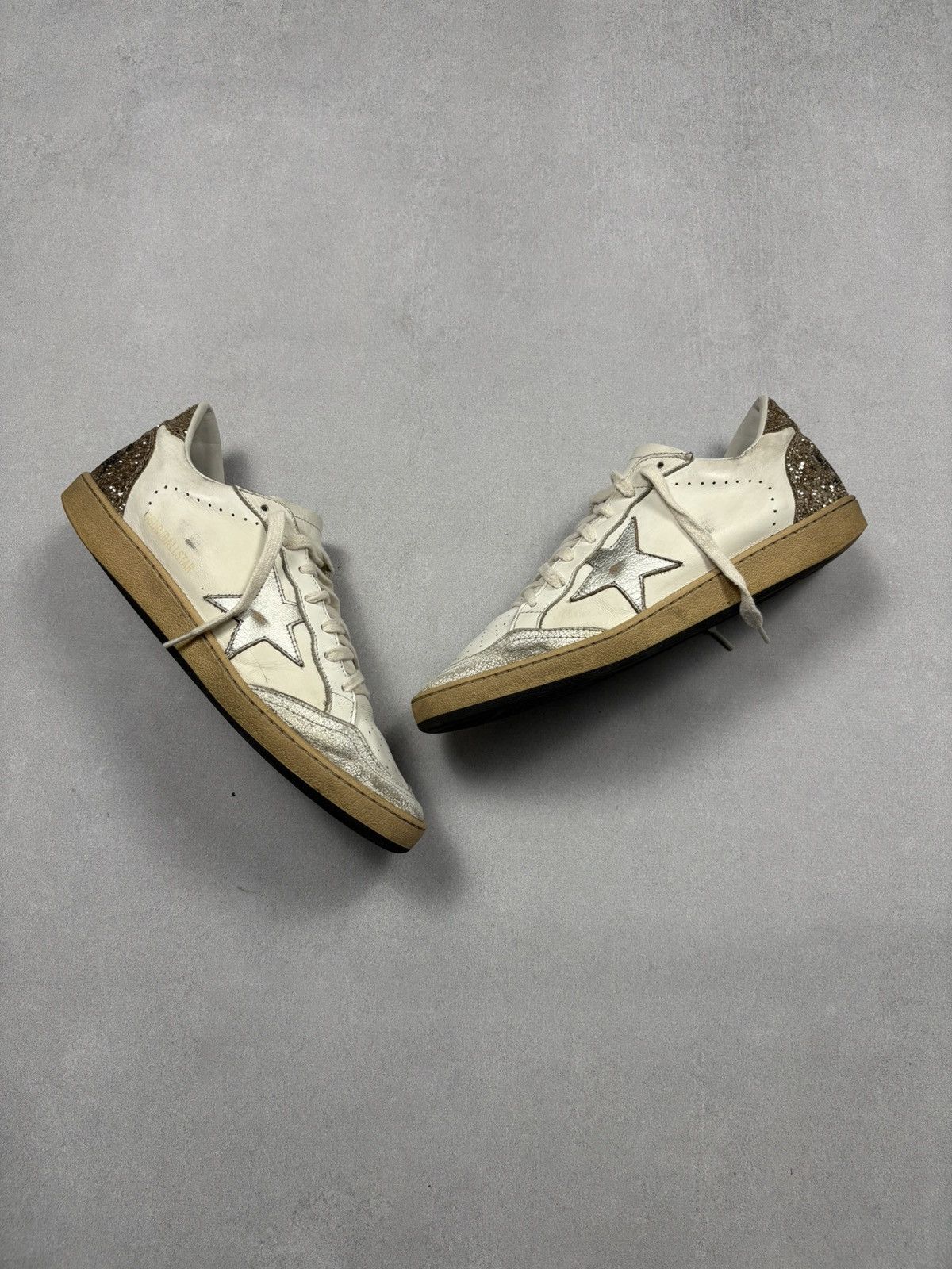 Golden Goose Golden Goose Ball Star Glitter Back Low Top Sneakers EU 42 Size US 9 / EU 42 - 1 Thumbnail