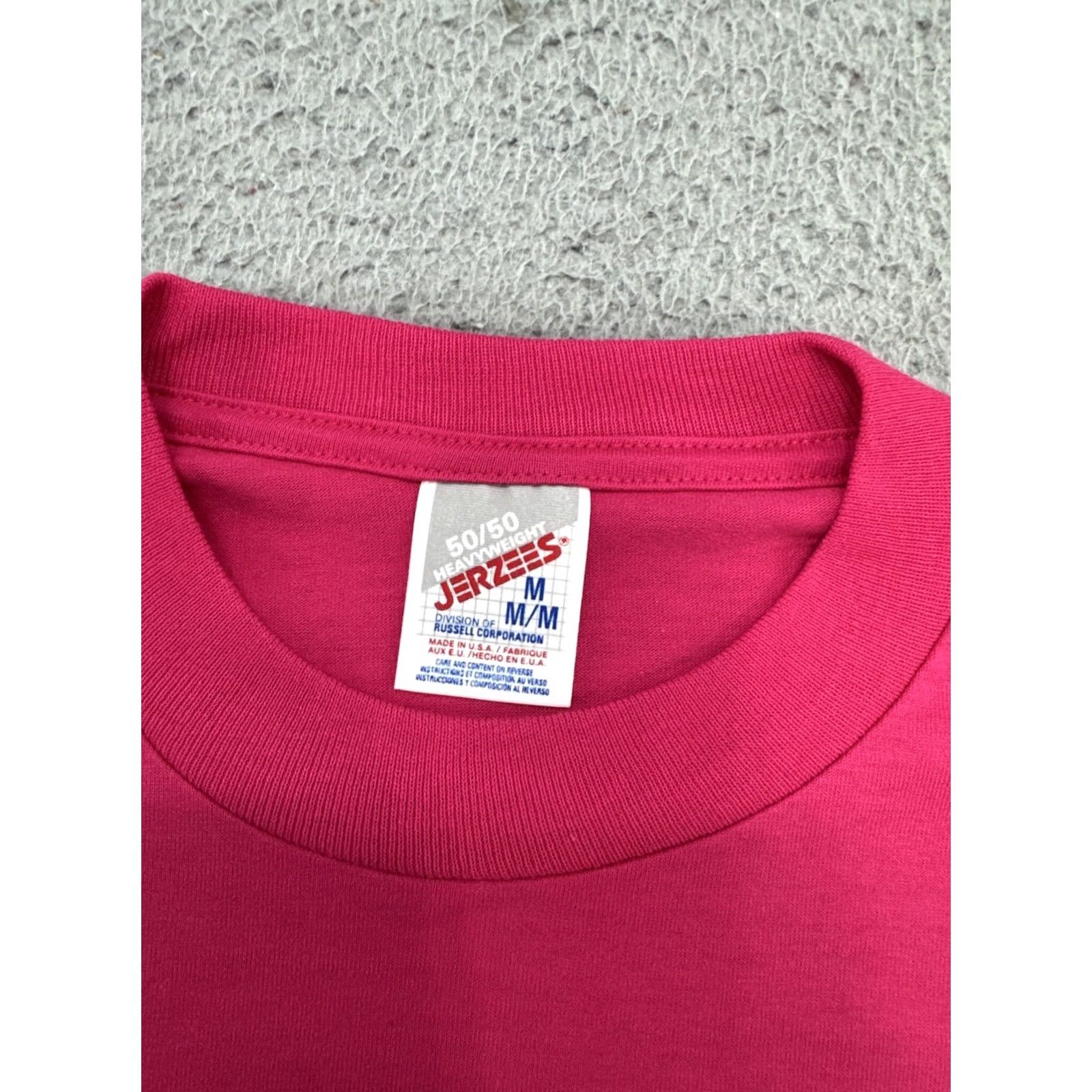 Jerzees VTG 90s Louisiana The Magnolia State Flower Pink T-Shirt M Men's Size US M / EU 48-50 / 2 - 3 Thumbnail