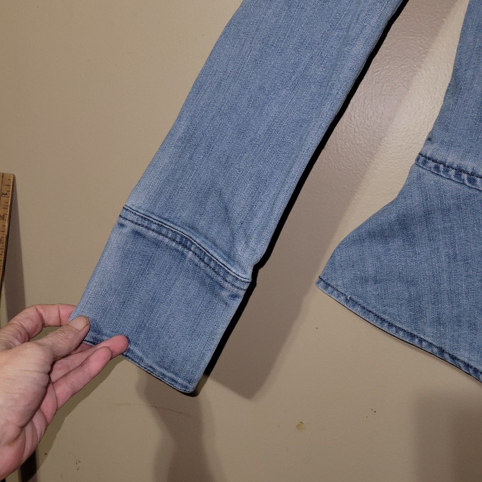 & Other Stories Anthropologie Women's Jean Denim Blazer Jacket 00 Size XS / US 0-2 / IT 36-38 - 11 Thumbnail