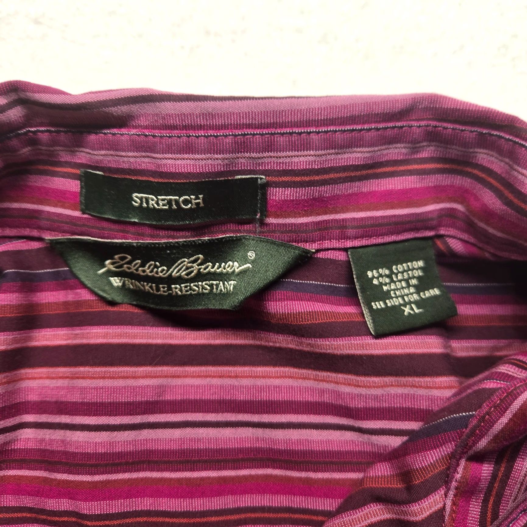 Eddie Bauer VINTAGE Eddie Bauer Purple Striped Button-Up Long Sleeve Shirt Adult Womens XL Size XL / US 12-14 / IT 48-50 - 3 Thumbnail