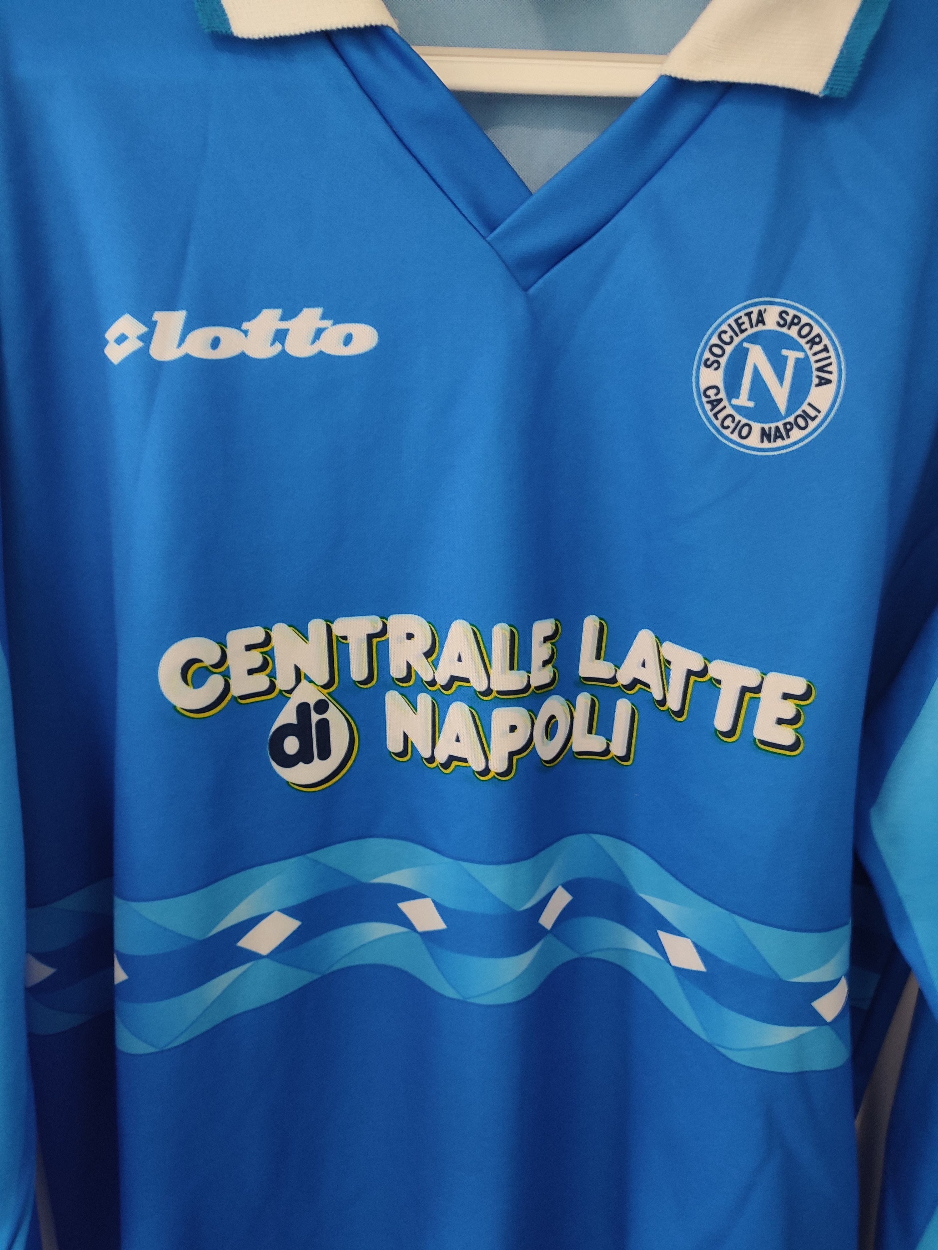 Lotto Sport Vintage Lotto SSC NAPOLI 1996-1997 Long Sleeve Home FOOTBALL Size US L / EU 52-54 / 3 - 4 Thumbnail