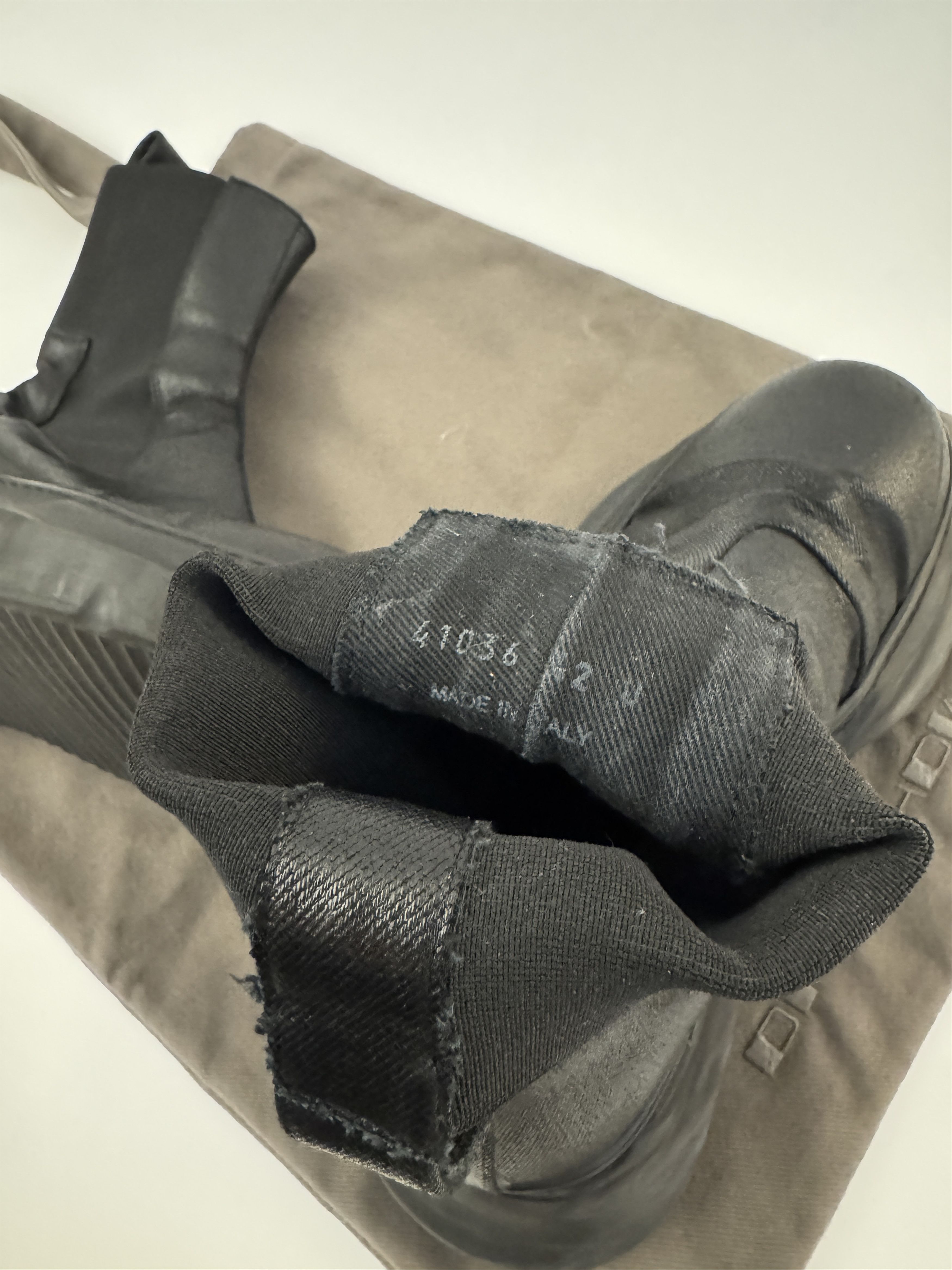 Rick Owens Drkshdw Beatle Abstract Hi-Top Sneaker Size US 9 / EU 42 - 8 Thumbnail