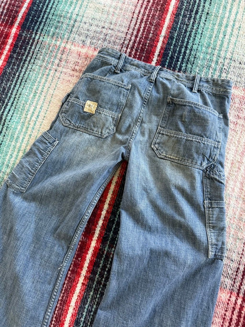 RRL Ralph Lauren 90s RRL Flare Denim Carpenter Pants 26x34 Size 26" / US 2 / IT 38 - 5 Thumbnail