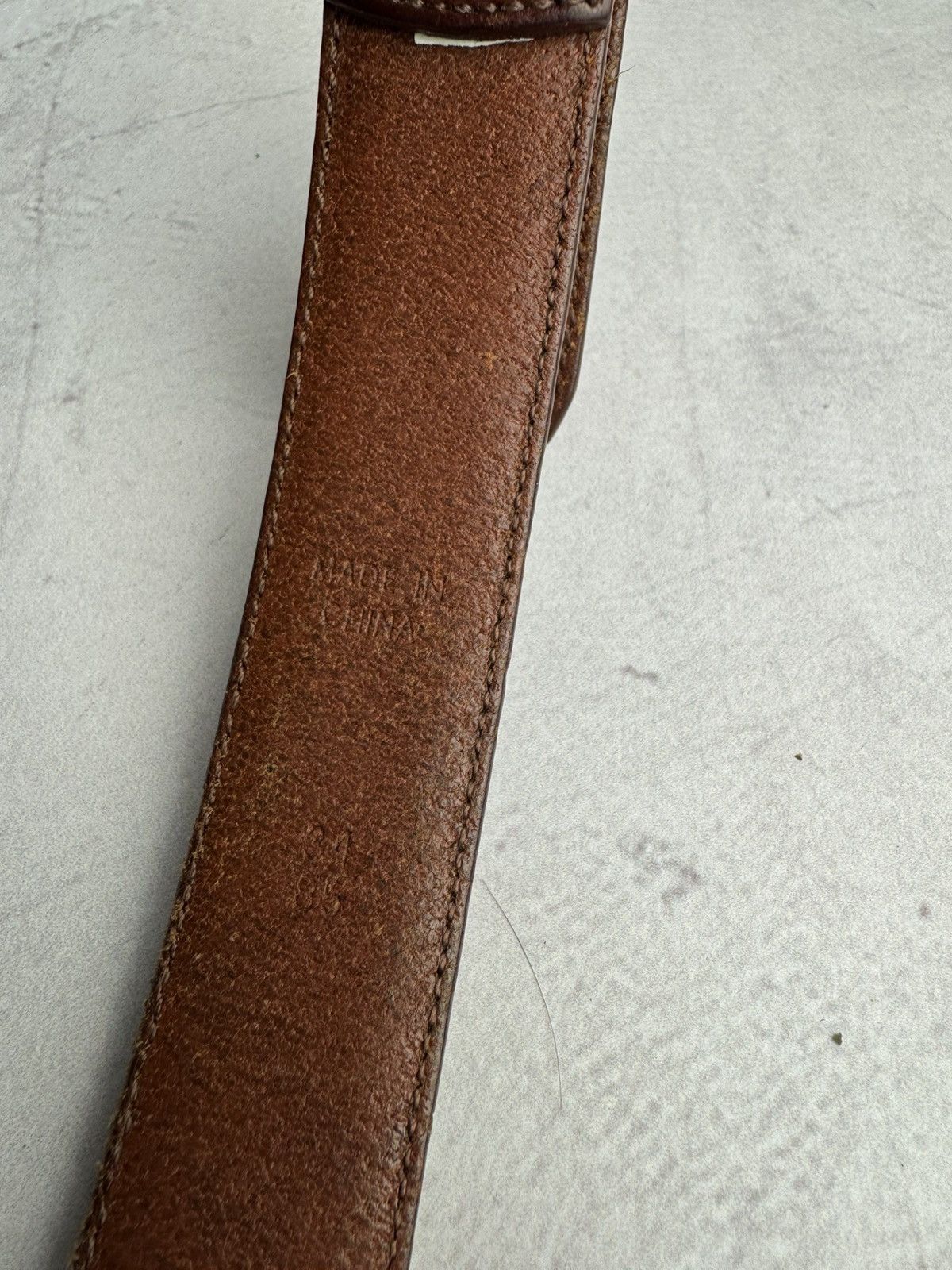 Polo Ralph Lauren × Ralph Lauren × Vintage Polo Ralph Lauren Belt Brown Leather Size ONE SIZE - 4 Thumbnail