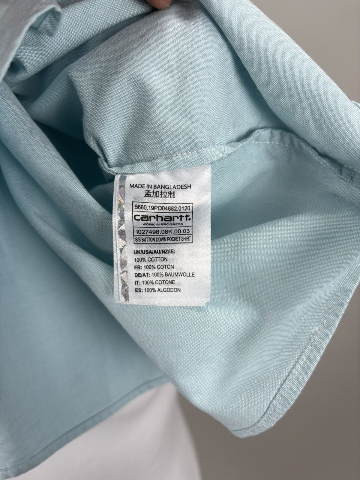Carhartt Mens shirt Carhartt Size M Color Blue Size US M / EU 48-50 / 2 - 11 Thumbnail