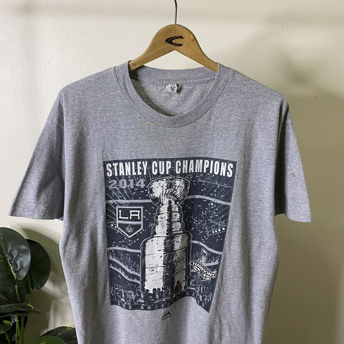 NHL Vintage 2014 LA Kings NHL Stanley Cup Champions T Shirt Size US L / EU 52-54 / 3 - 2 Thumbnail