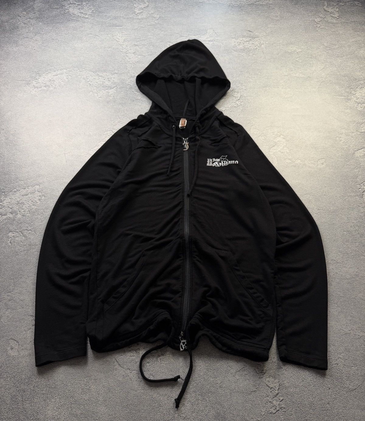 John Galliano John Galliano Zip Archive Avant Garde Hoodie Mens Black Size US XS / EU 42 / 0 - 13 Thumbnail