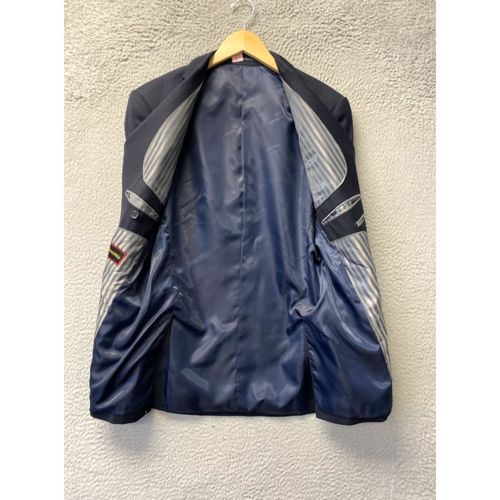 Vintage Giorgio Fiorelli Blazer - Men’s 40R / 83-77 Dark Blue Single-Breasted Two-Button Notch Lapel 40 Regular Vintage No Size 40R - 6 Thumbnail