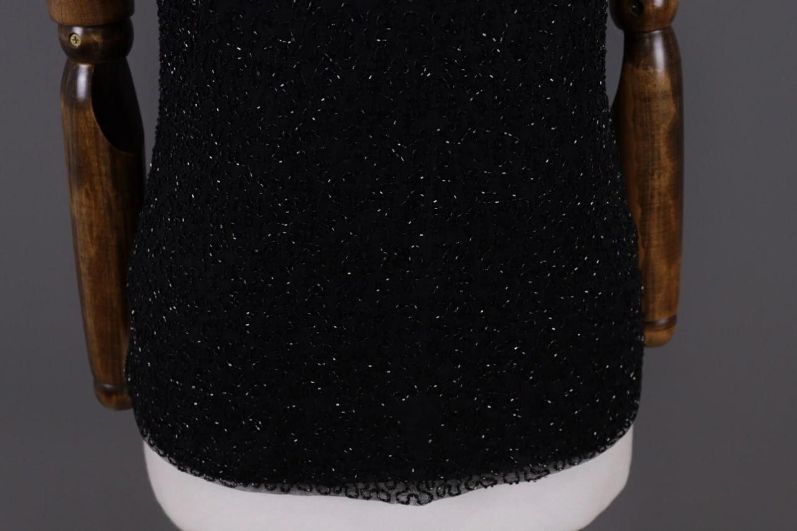 Lauren Ralph Lauren Lauren Ralph Lauren Black Top Summer V-Neck Sleeveless Shirt Size M / US 6-8 / IT 42-44 - 3 Thumbnail