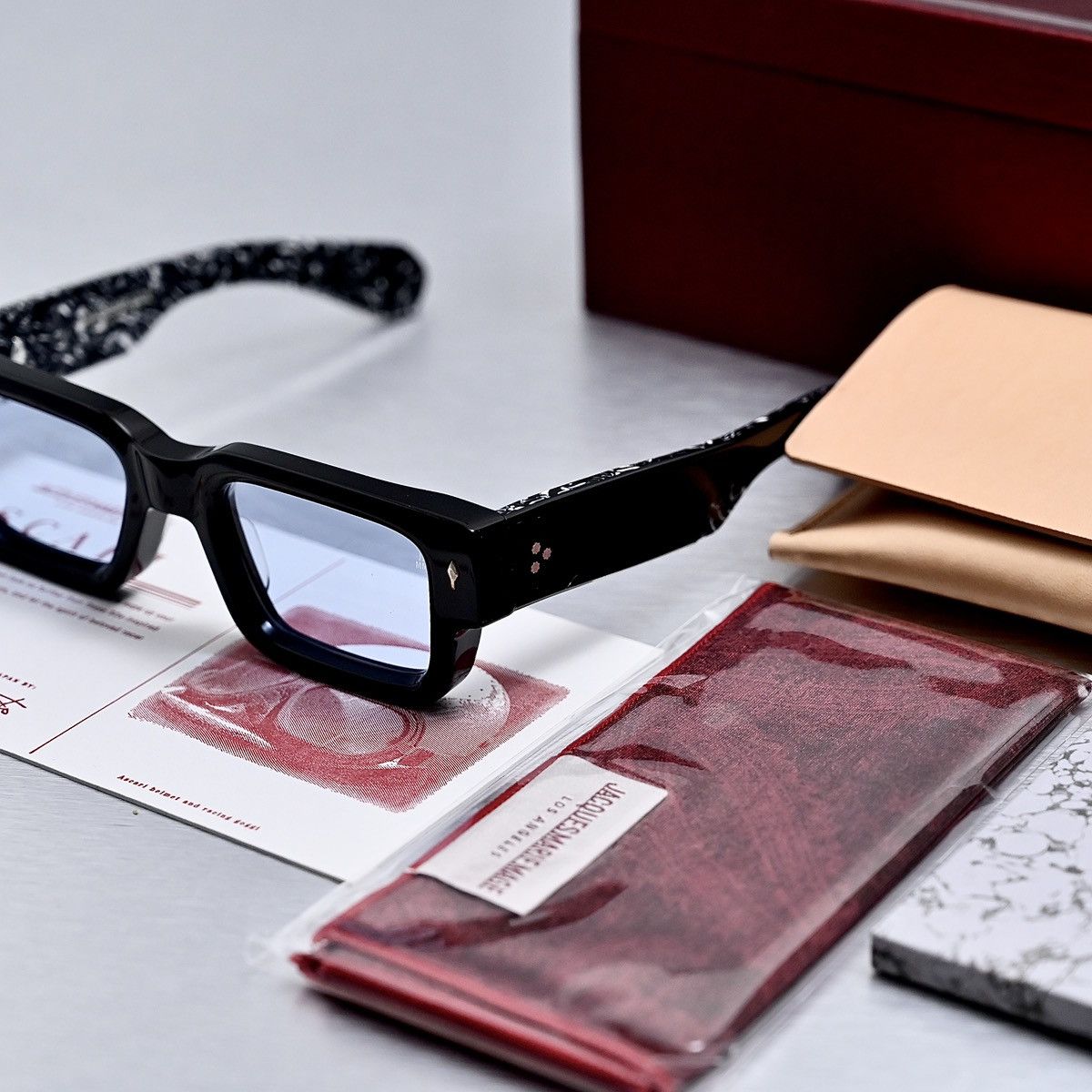 Jacques Marie Mage JACQUES MARIE MAGE ASCARI NERO SUNGLASSES Size ONE SIZE - 11 Thumbnail