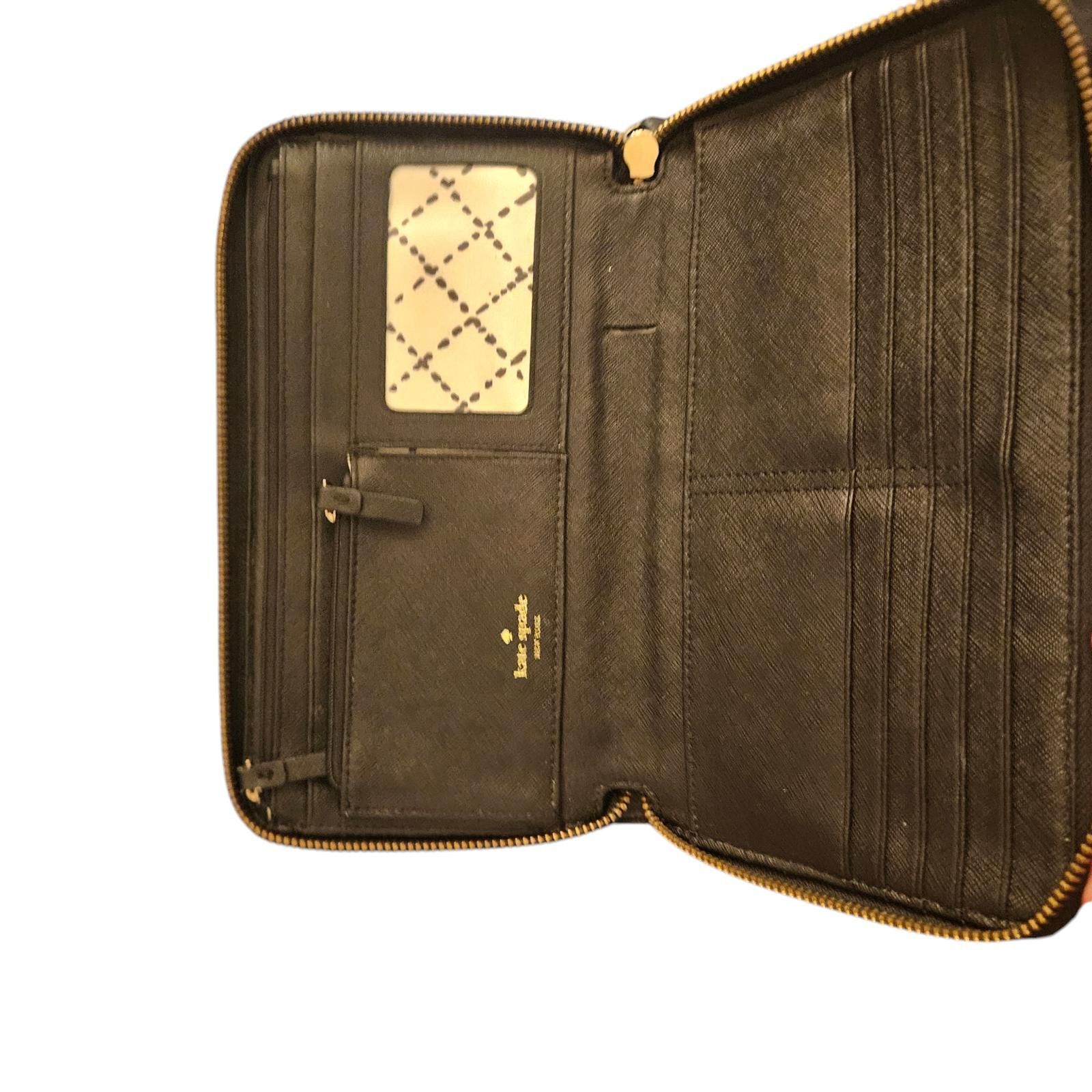 Designer Kate Spade New York Pebbled Leather Zip Wallet Size ONE SIZE - 3 Thumbnail