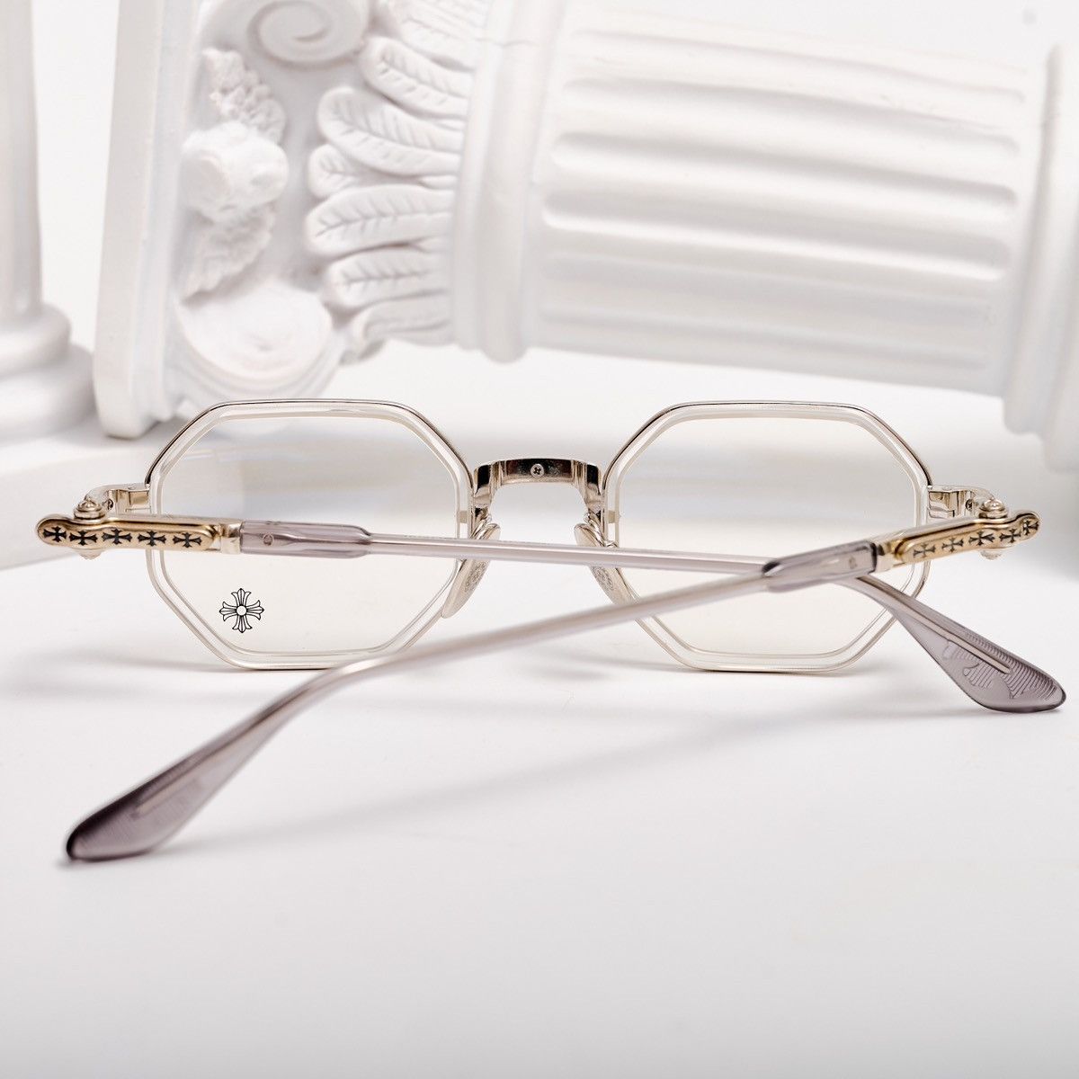 Chrome Hearts CHROME HEARTS TATTERS CRYSTAL GRAPHITE GLASSES Size ONE SIZE - 7 Thumbnail
