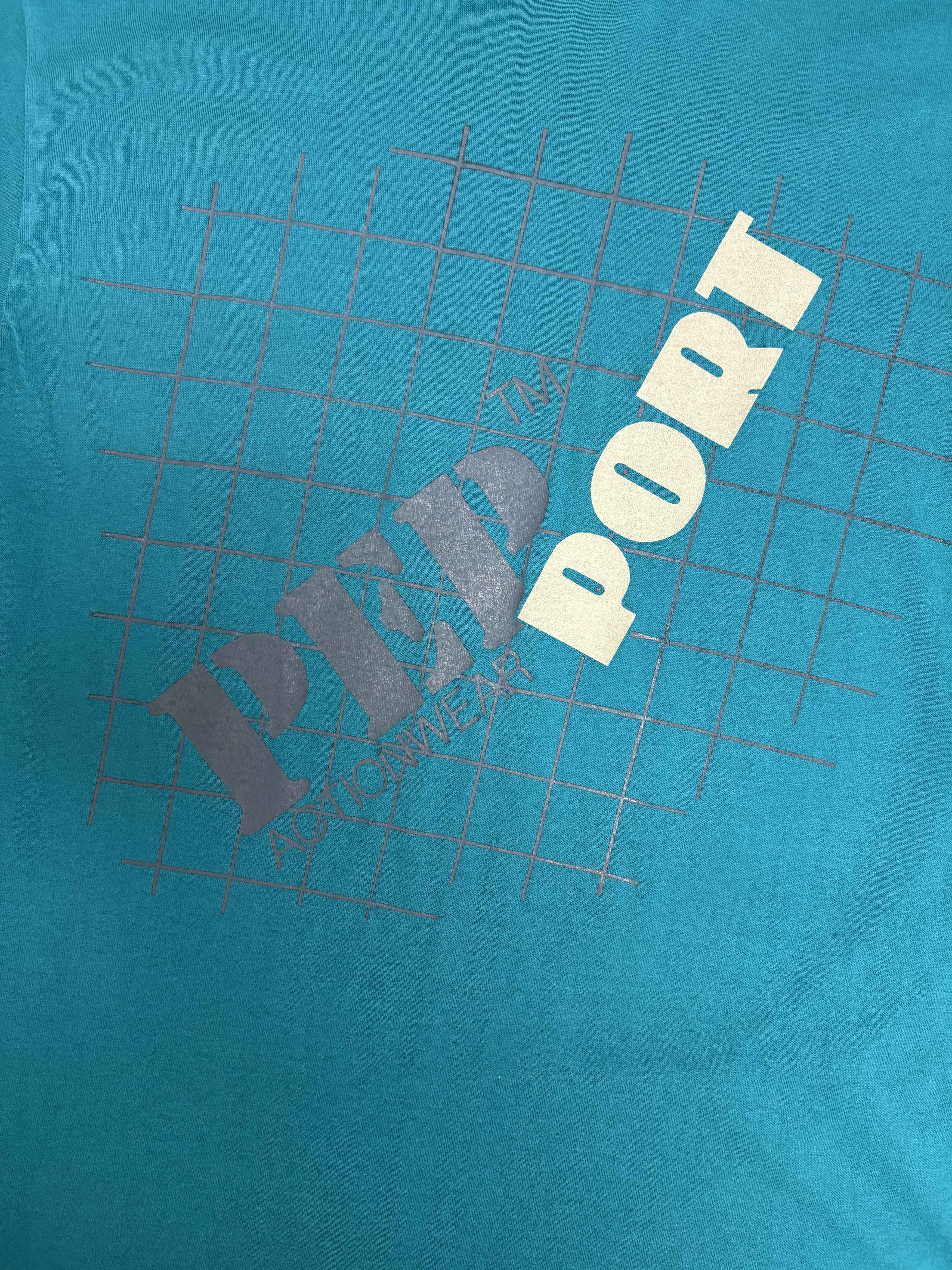 Vintage Pep Port Actionwear Vintage Teal Mock Neck Shirt Size US L / EU 52-54 / 3 - 2 Thumbnail