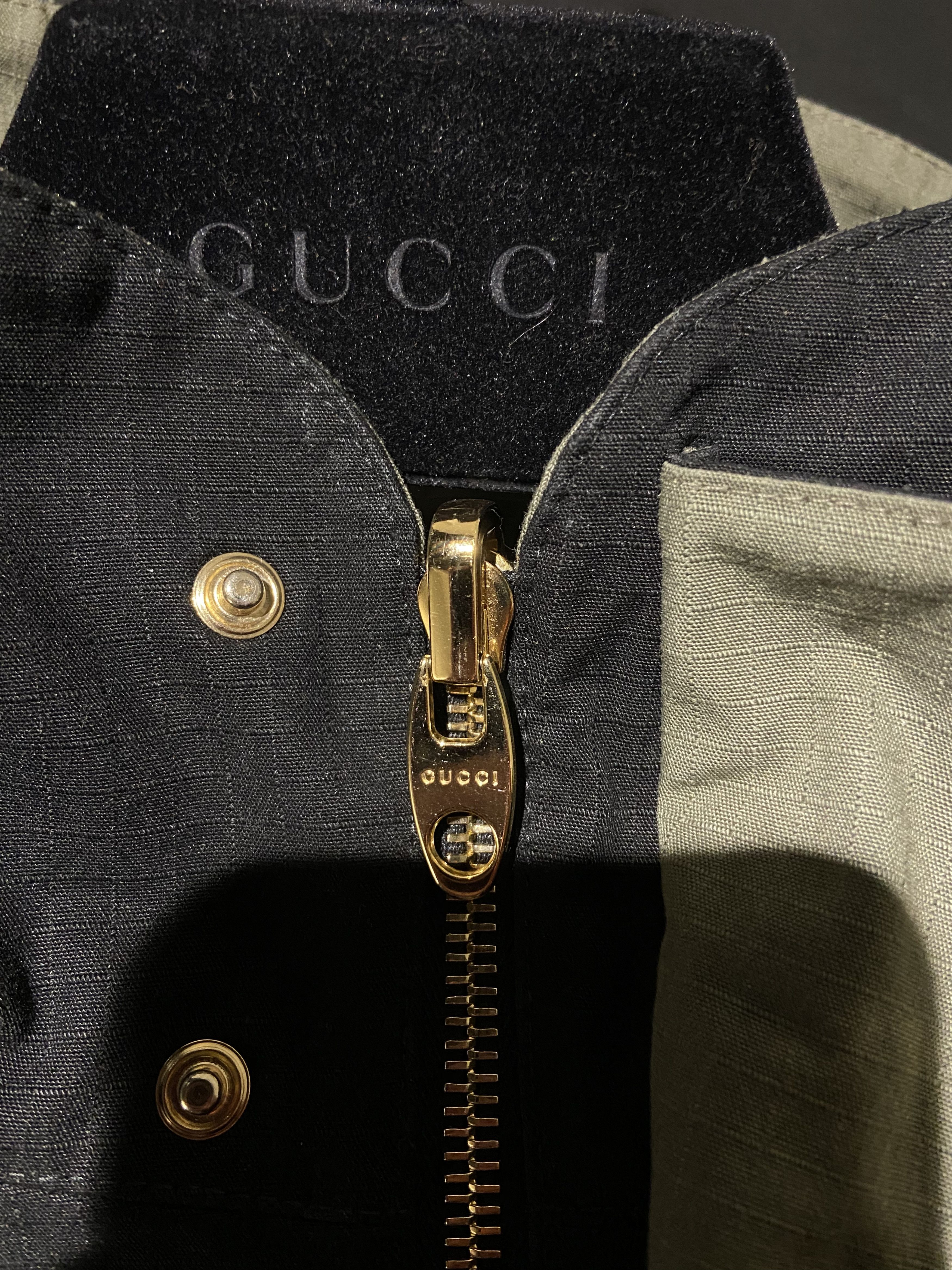 Gucci Gucci Reversible Web Stripe Hooded Jacket Olive/Black Size US M / EU 48-50 / 2 - 8 Thumbnail