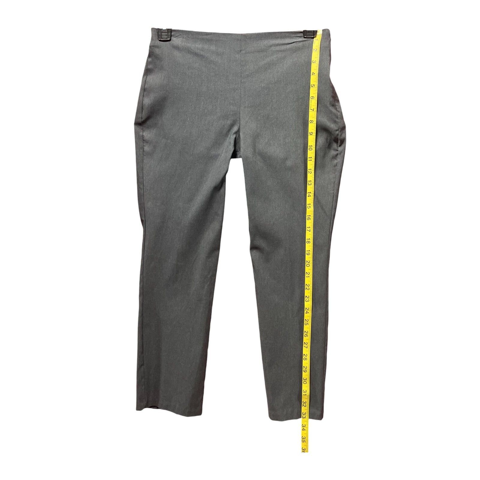 Worthington Worthington - Women's Mid-Rise Slim Leg Pants - Heather Gray Size 30" / US 8 / IT 44 - 7 Thumbnail