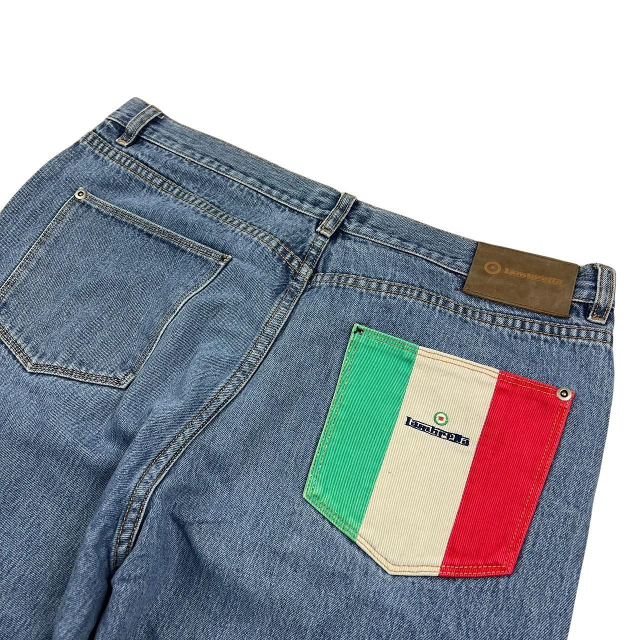 Lambretta Lambretta Italian Flag Jeans - Waist: 36” Size US 36 / EU 52 - 3 Thumbnail