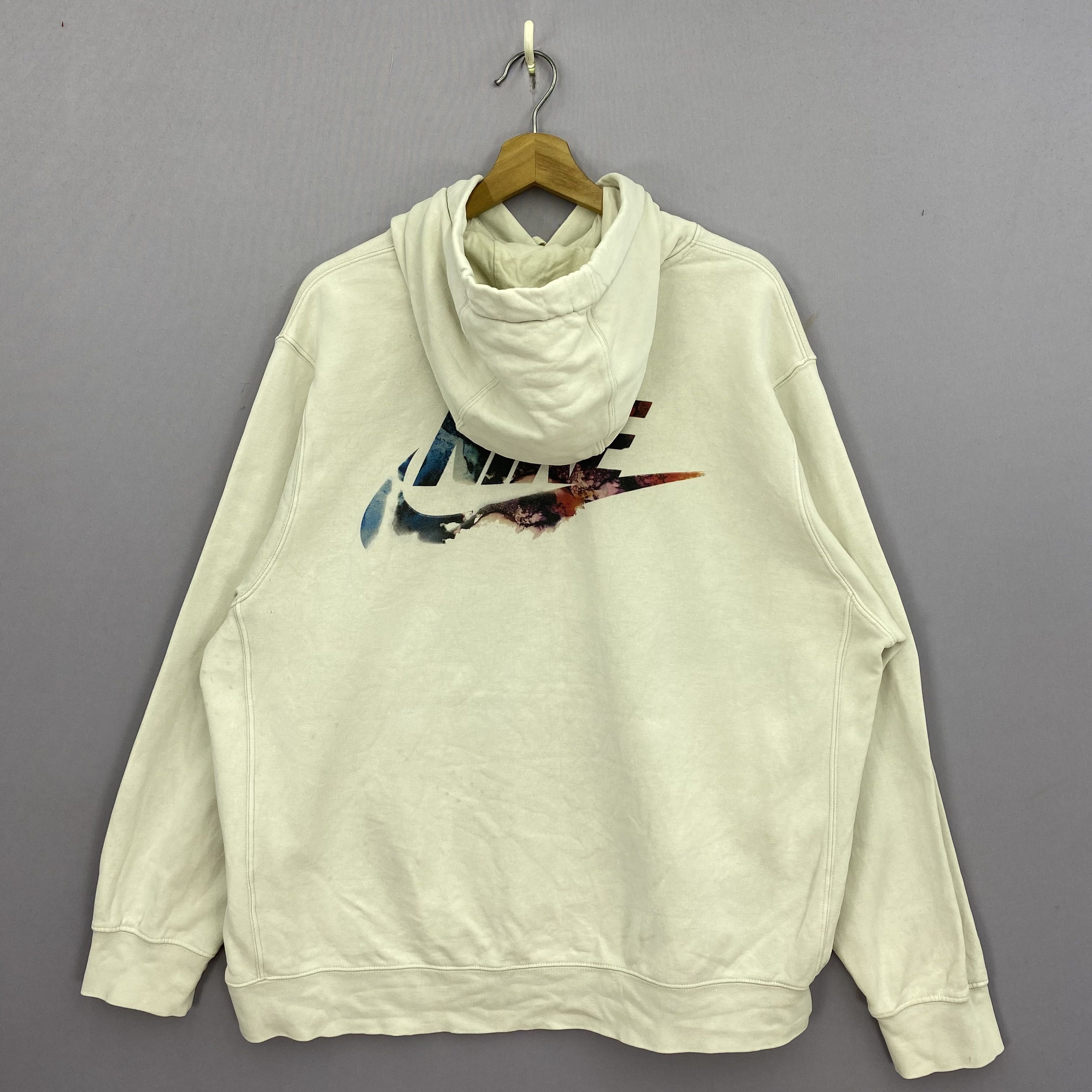 Nike Vintage Nike Sweater Y2K Big Swoosh Hoodie Sweatshirt Size US XL / EU 56 / 4 - 2 Thumbnail