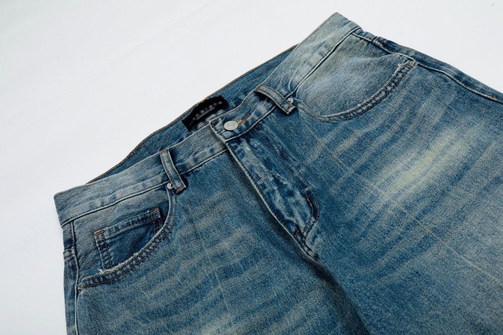 Jean American retro ripped distressed punk washed gradient jeans Size US 32 / EU 48 - 3 Thumbnail