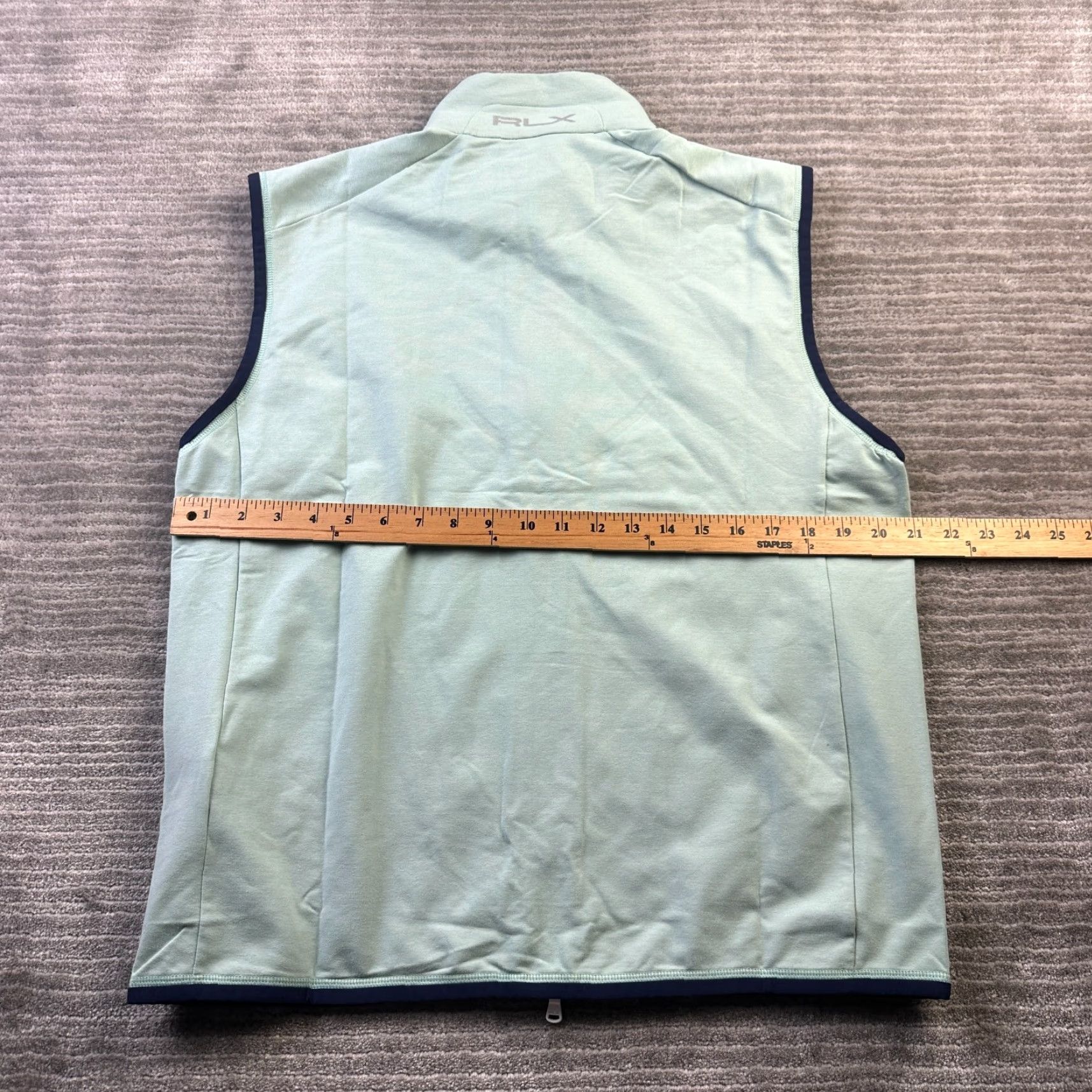 Ralph Lauren Ralph Lauren RLX Vest Mens Medium Blue Golf Full Zip Wicking Stretch Size US M / EU 48-50 / 2 - 6 Thumbnail