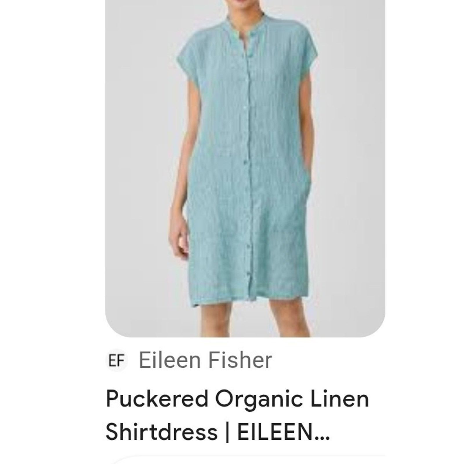 Eileen Fisher Eileen Fisher Puckered Organic Linen Tunic Women Dress Sz XL Size XL / US 12-14 / IT 48-50 - 1 Thumbnail