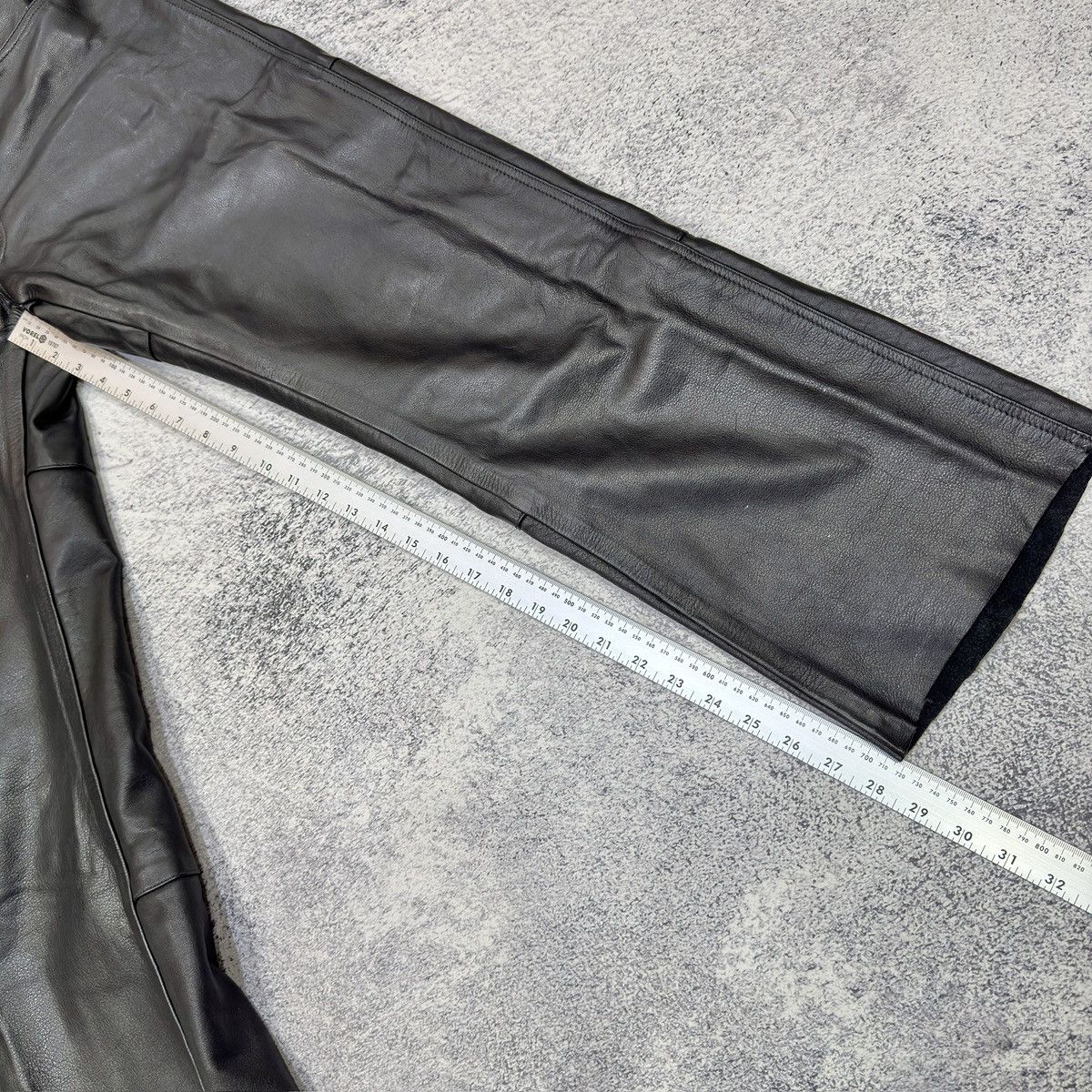 Genuine Leather Cima Schlier Black Genuine Leather Pants 50 size (33) Size US 32 / EU 48 - 15 Thumbnail