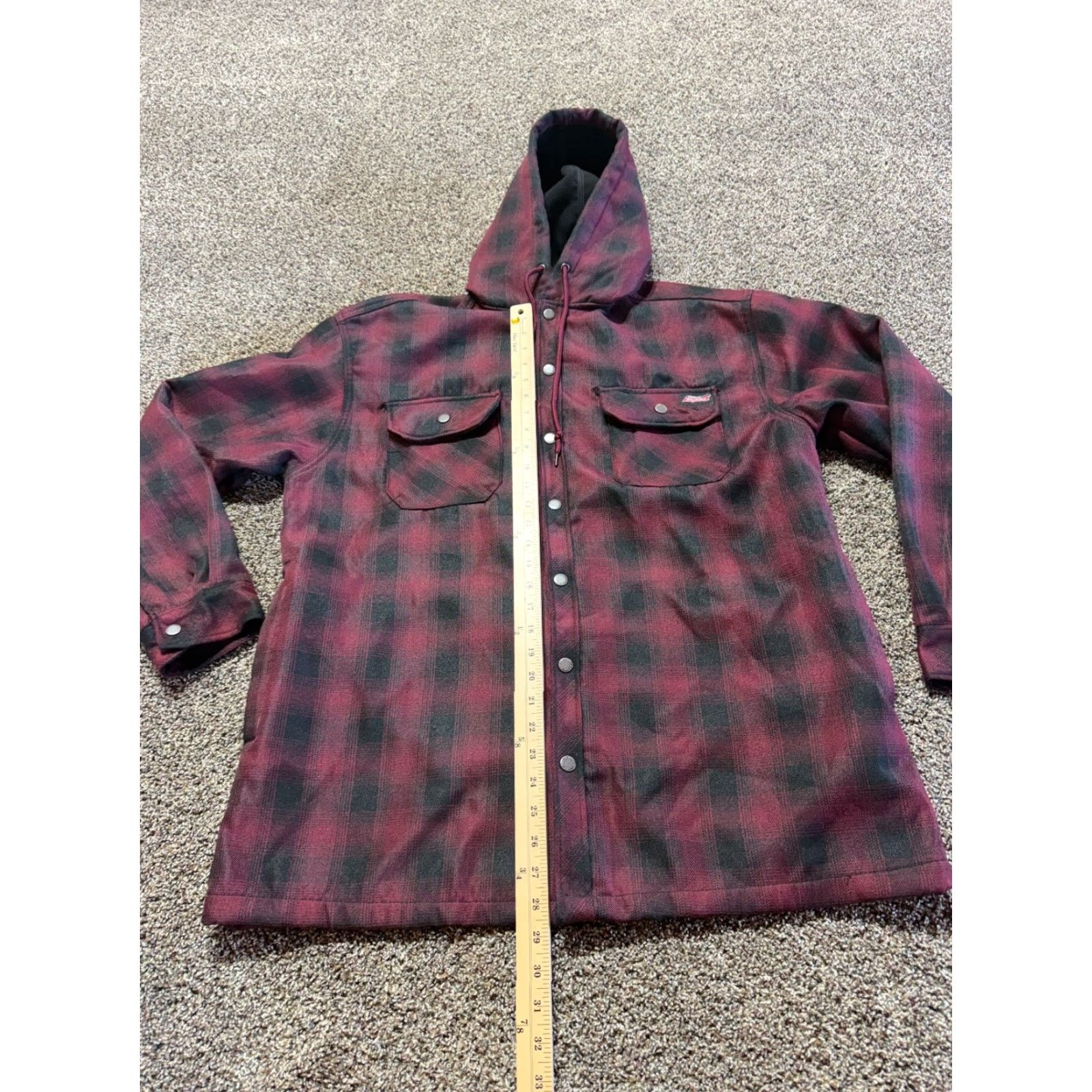 Dickies Dickies Coat Jacket Mens Size XL Parka Fleece Lined Plaid Button Front Green Winter Casual Workwear 450 Warmth Mens Size US XL / EU 56 / 4 - 7 Thumbnail