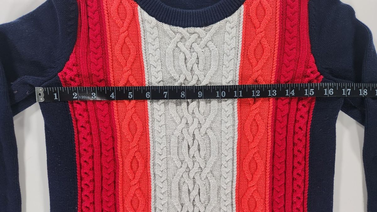 Tommy Hilfiger Tommy Hilfiger Cable Knit Crewneck Sweater 100% Cotton Sz S Size S / US 4 / IT 40 - 4 Thumbnail
