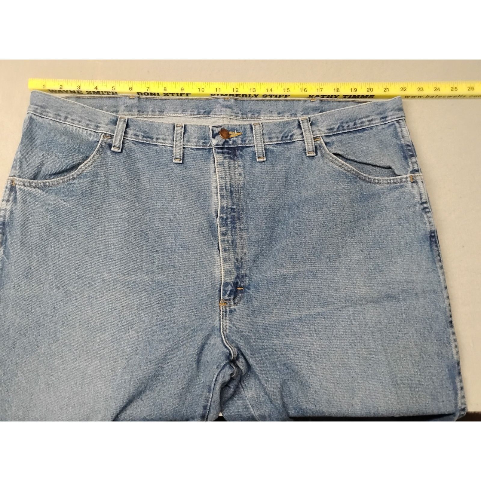 Rustler Ruslter (44x30) Men's Straight Blue Denim Jeans Size US 44 / EU 60 - 3 Thumbnail