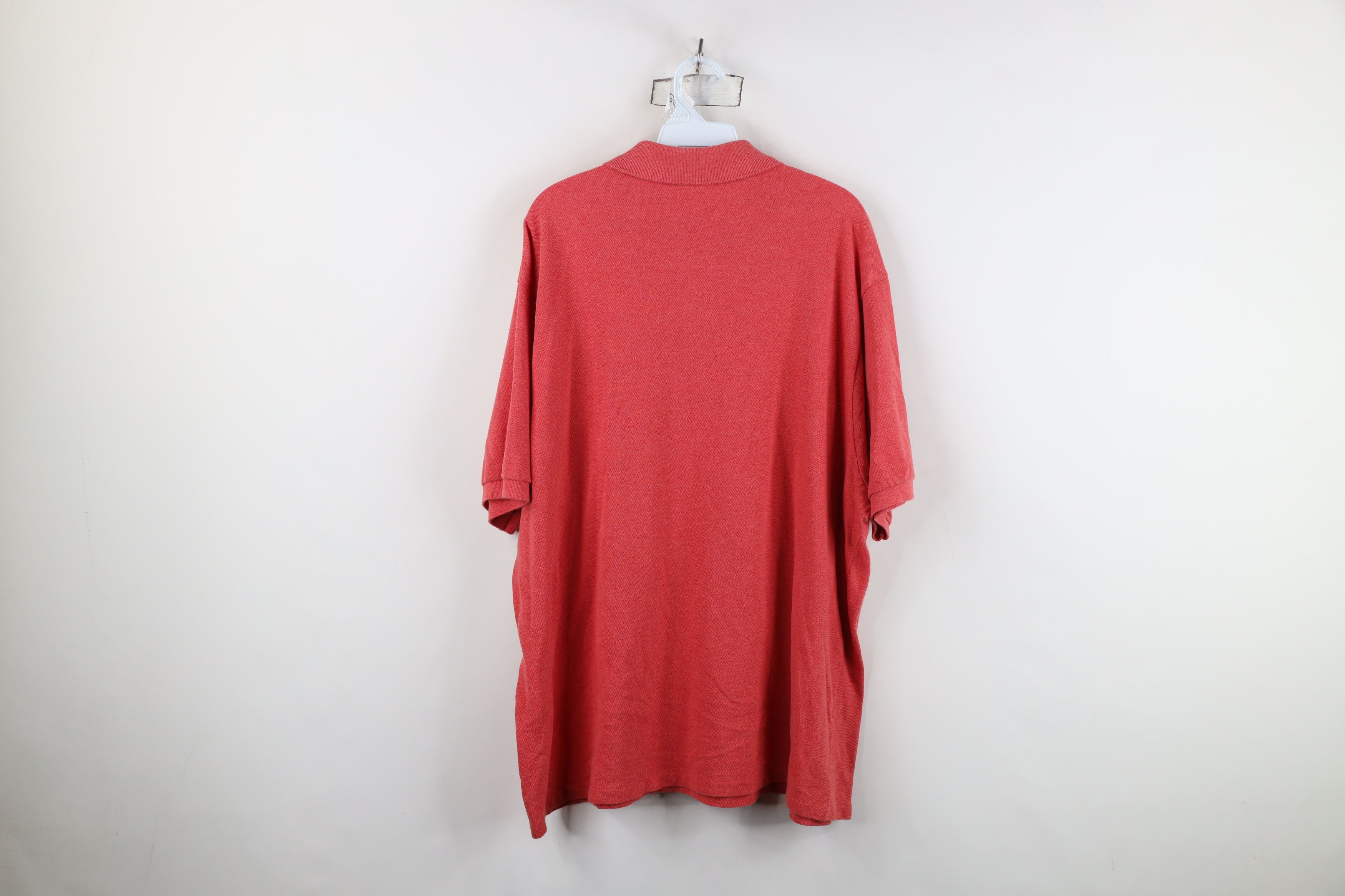 Lacoste Lacoste Faded Croc Logo Pique Cotton Golf Polo Shirt Red Size US XXL / EU 58 / 5 - 12 Thumbnail