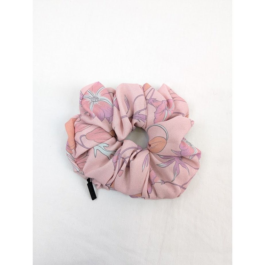 Balenciaga o1rshd1 Size: OS / Zip Scrunchie Silk & Brass in Multicolor Size ONE SIZE - 1 Thumbnail