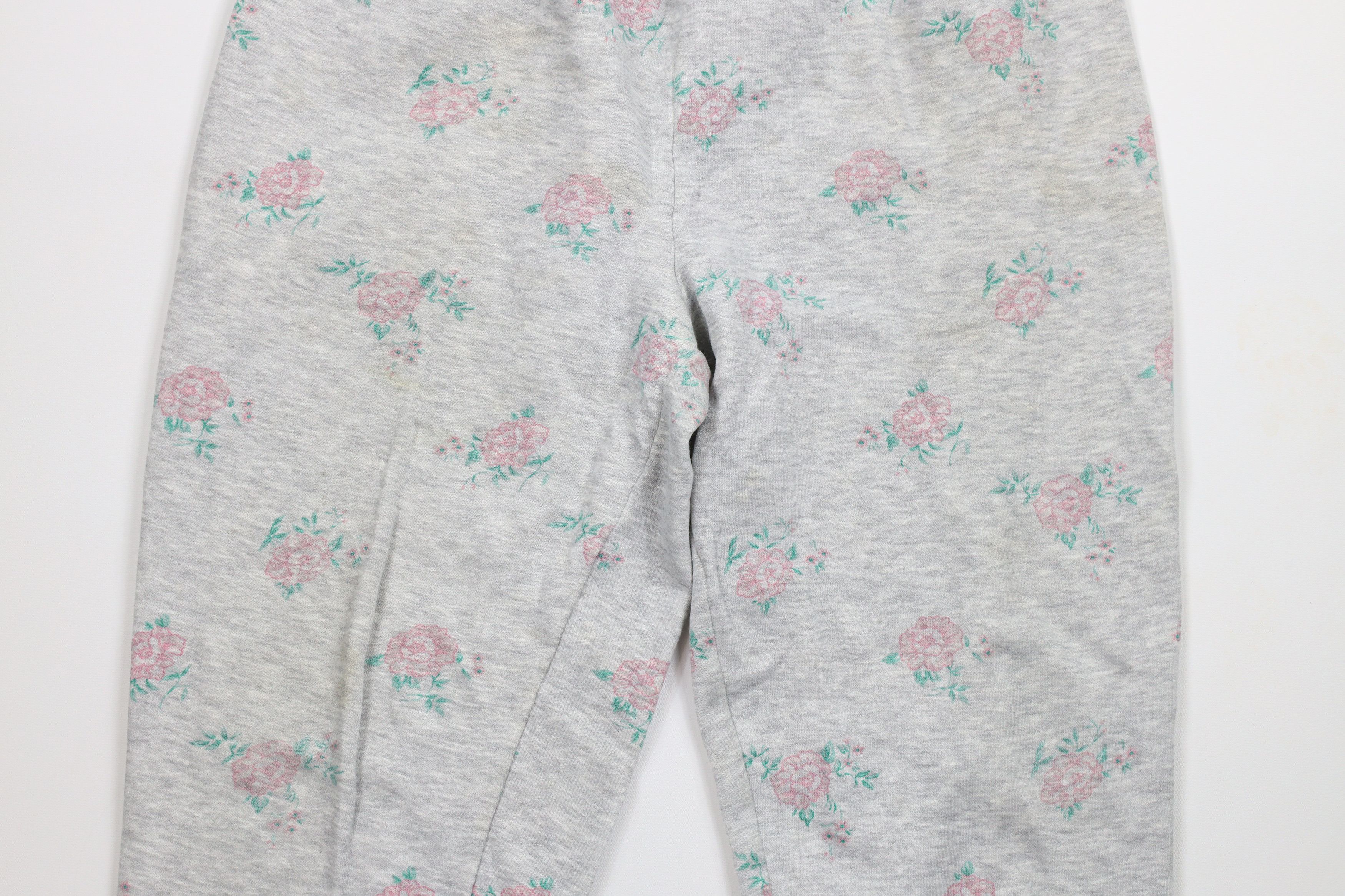 Vintage Vintage 90s Country Primitive Rose Flower Sweatpants Joggers Size 28" / US 6 / IT 42 - 3 Thumbnail