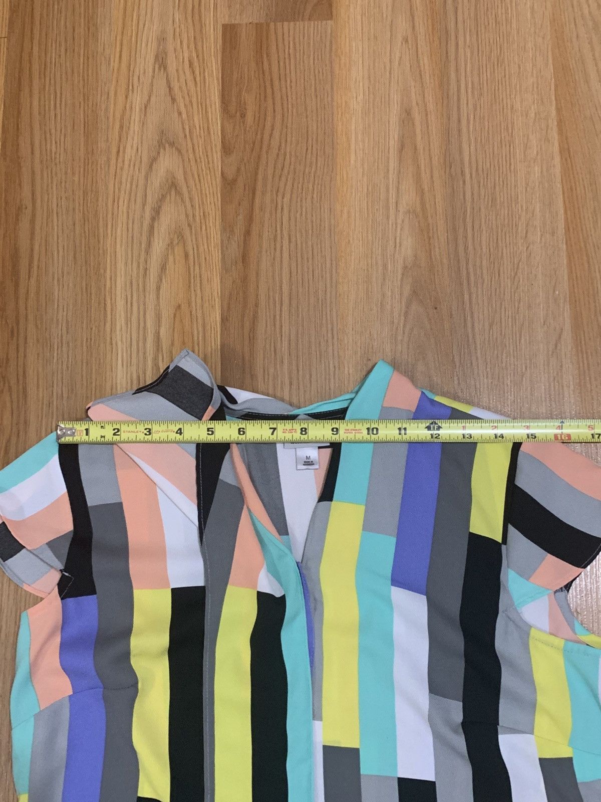 Worthington SzM- Worthington Colorblock Retro Style Button Up Blouse Size M / US 6-8 / IT 42-44 - 10 Thumbnail